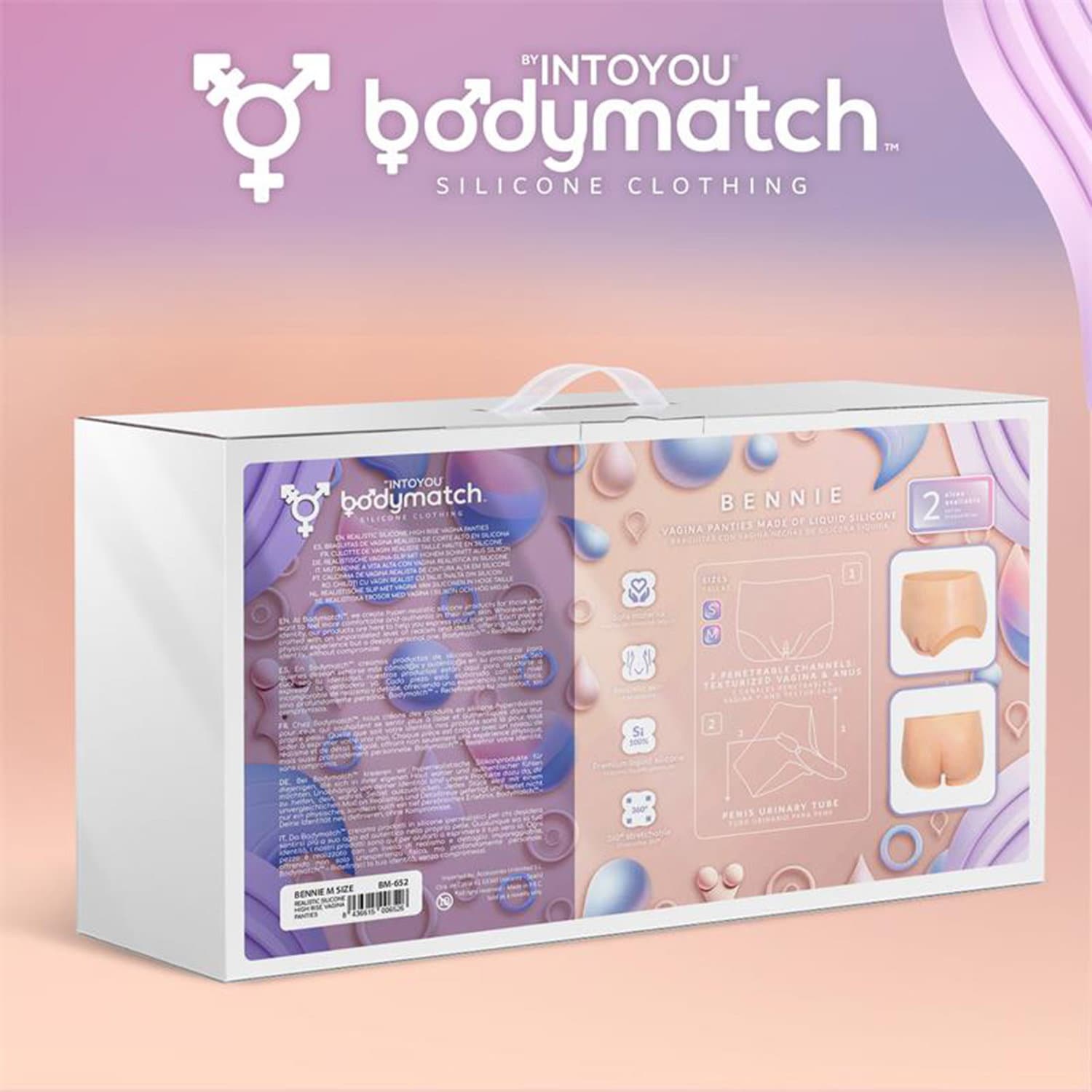 BODYMATCH - Bennie - Realistische siliconen vagina- en anusslip - Maat M - Huidskleur 6