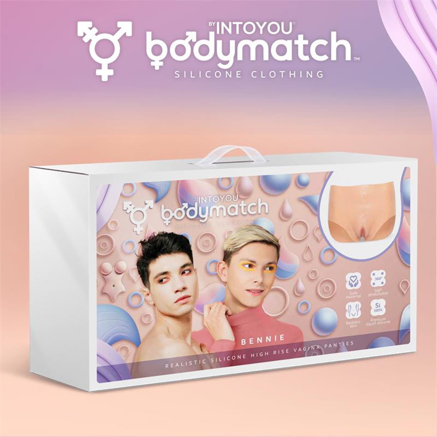 BODYMATCH - Bennie - Realistische siliconen vagina- en anusslip - Maat M - Huidskleur 5