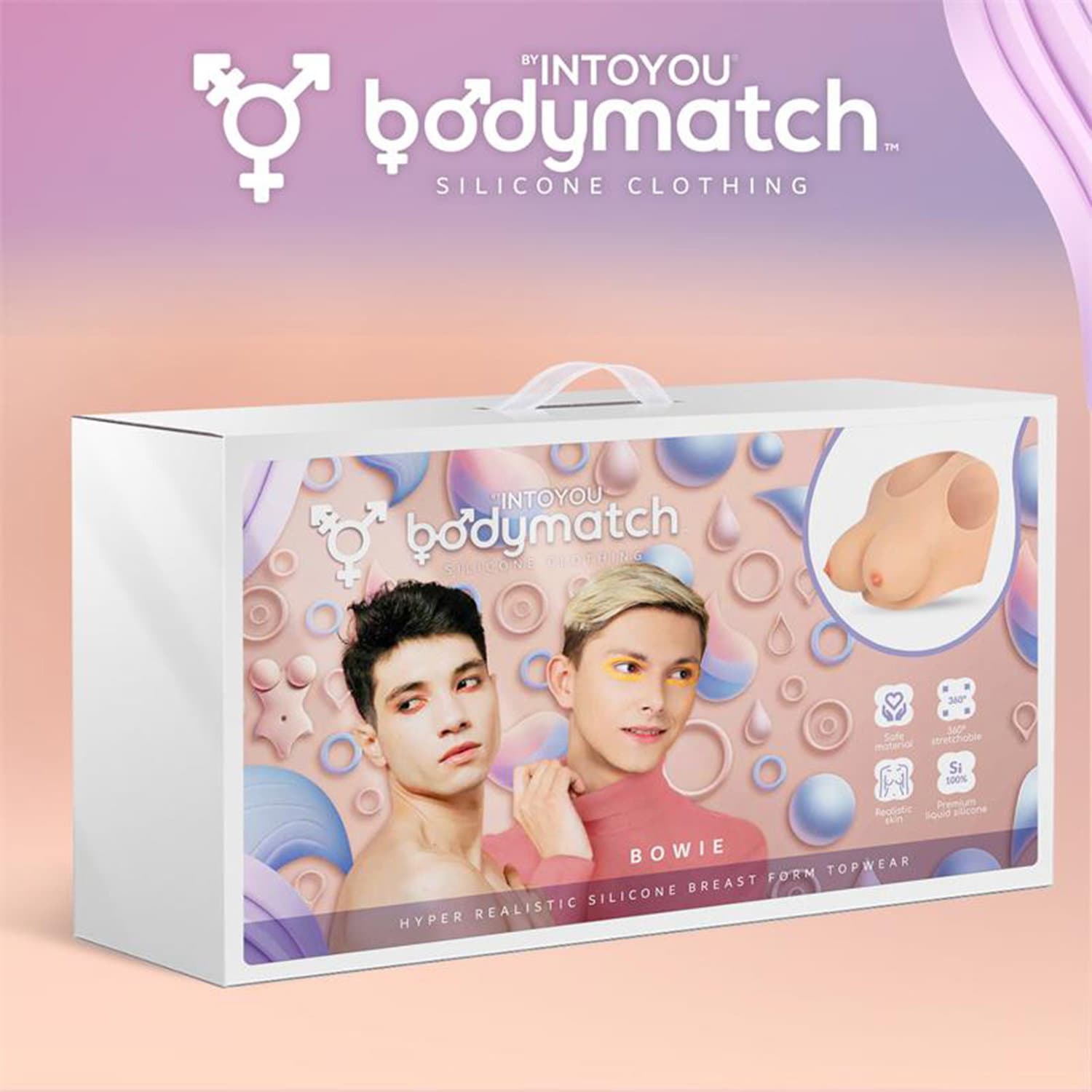 BODYMATCH - Bowie - Realistische siliconen borstprothese - E-cup - Huidskleur 5