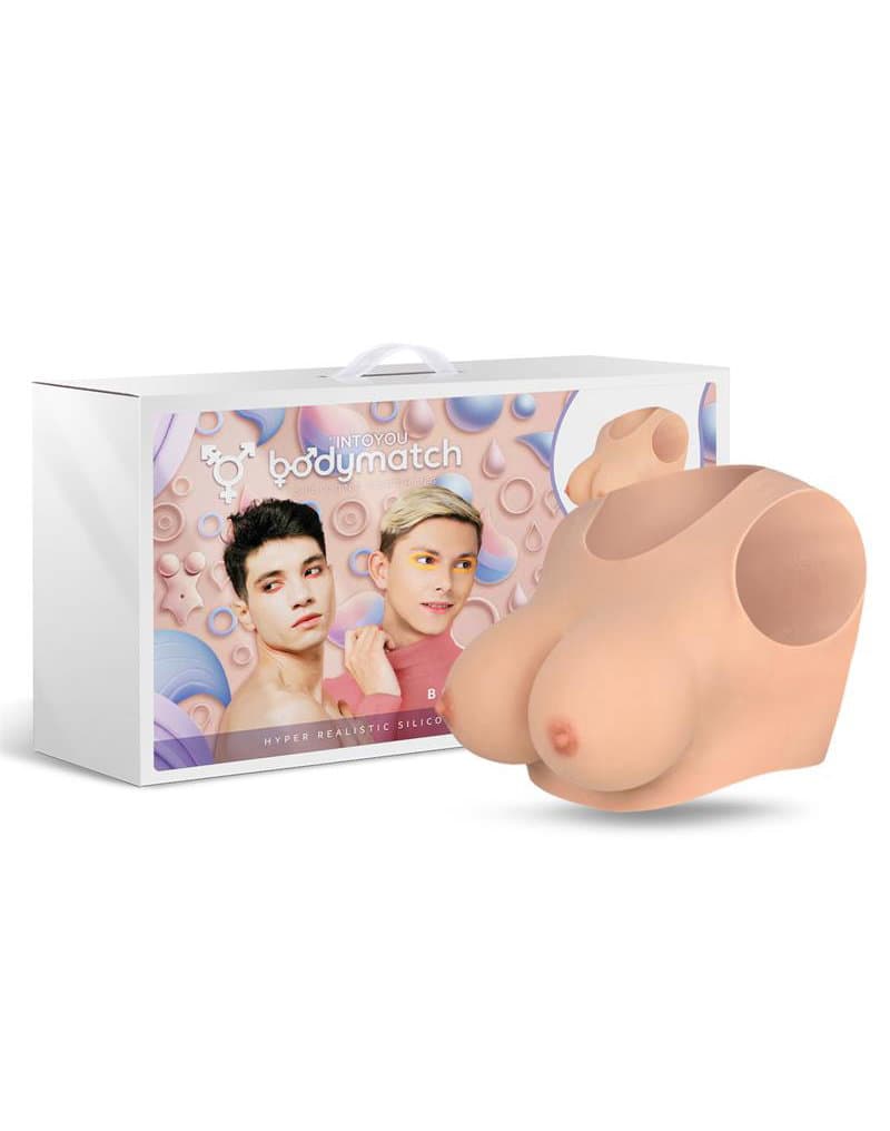 BODYMATCH - Bowie - Realistische siliconen borstprothese - E-cup - Huidskleur