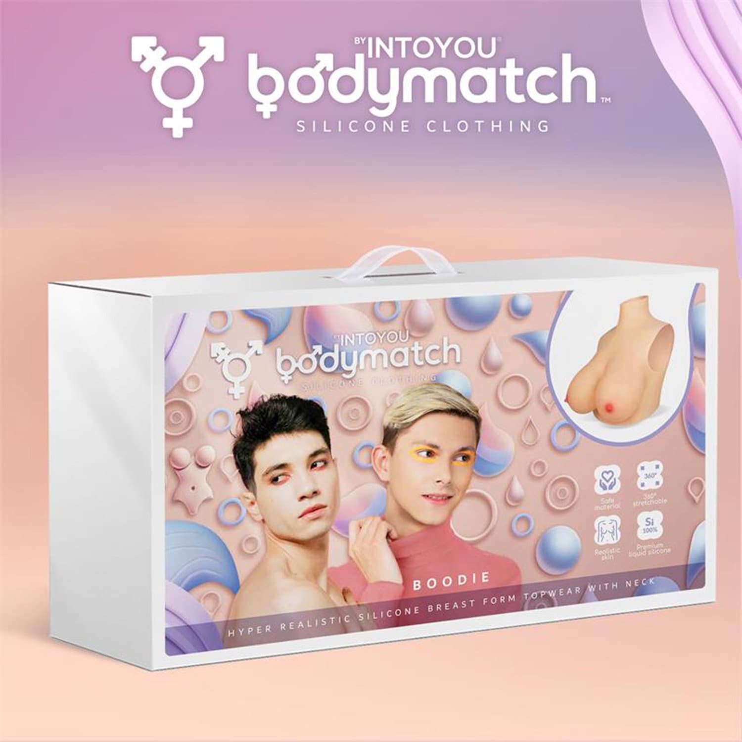 BODYMATCH - Boodie - Realistische siliconen borstprothese - E-cup - Huidskleur 5
