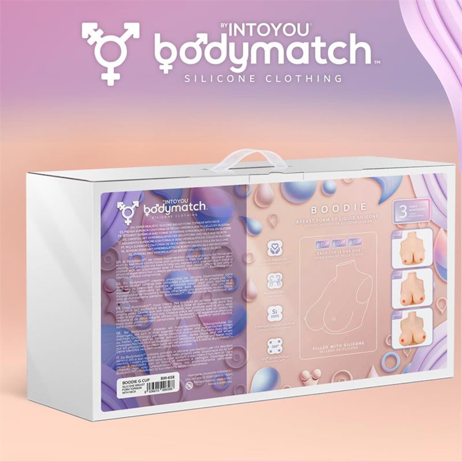 BODYMATCH - Boodie - Realistische siliconen borstprothese - G-cup - Huidskleur 6