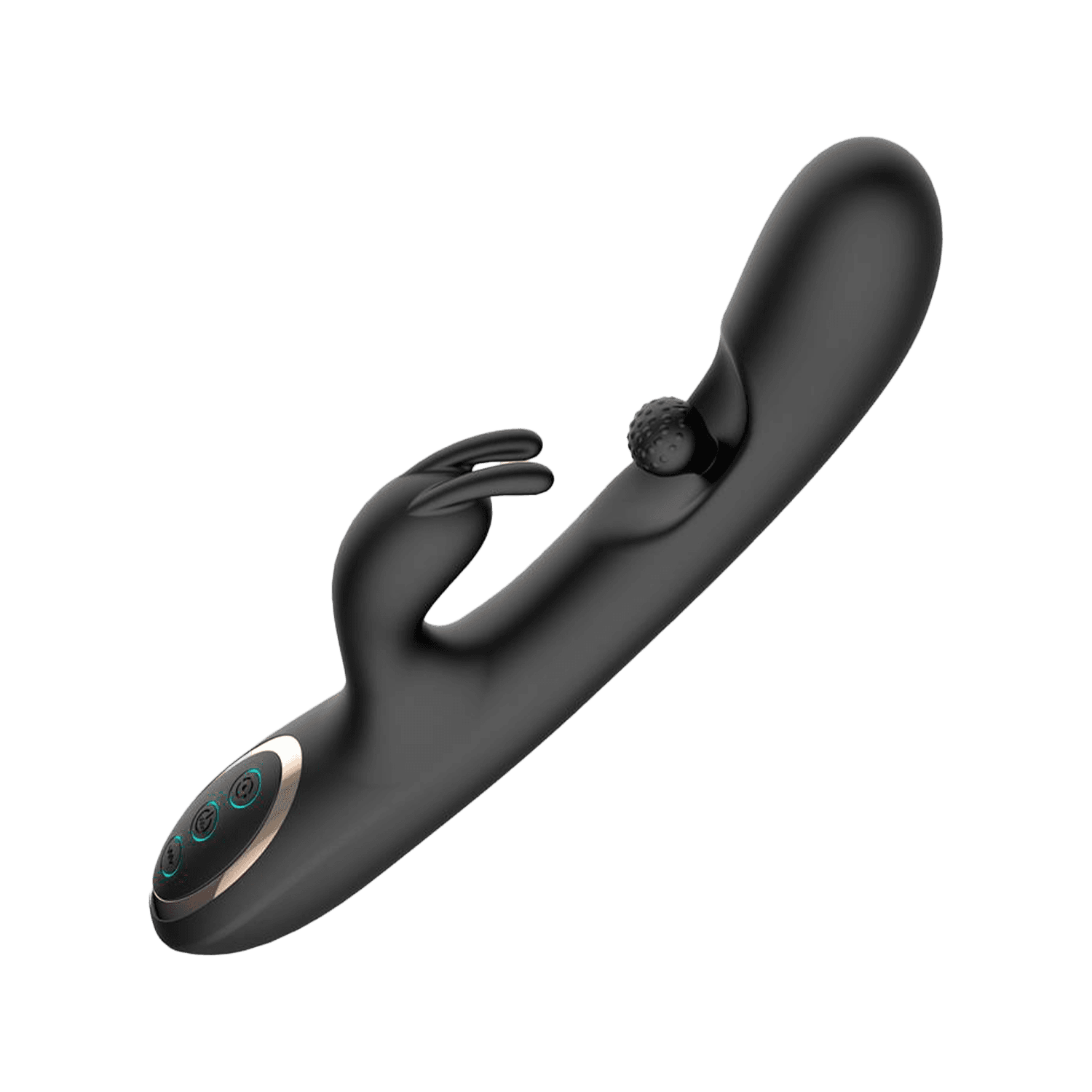 IY - Patty - Rabbit Vibrator met roterende bal - Zwart 6