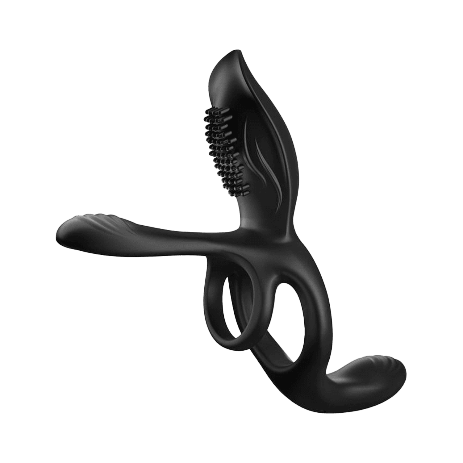 IY - Daxer - Girth Gainer Vibrerende dubbele cockring met afstandsbediening - Zwart 3