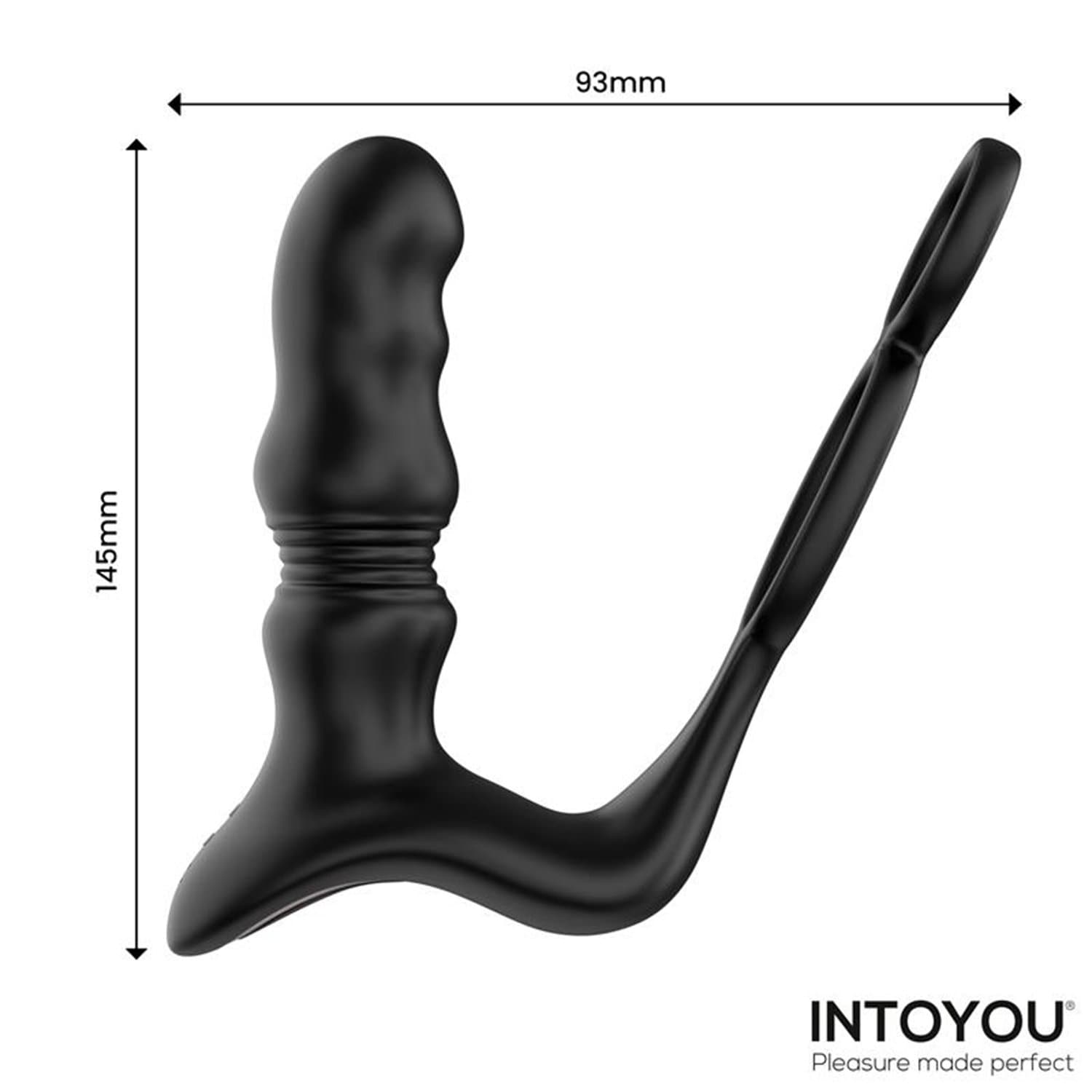 IY - Womp - Stotende en vibrerende prostaatmassager met afstandsbediening - Zwart 9