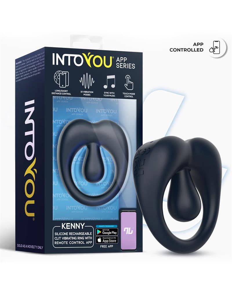 IY - Kenny - Penisring met clitorisstimulator en app-bediening - Night Blue 1