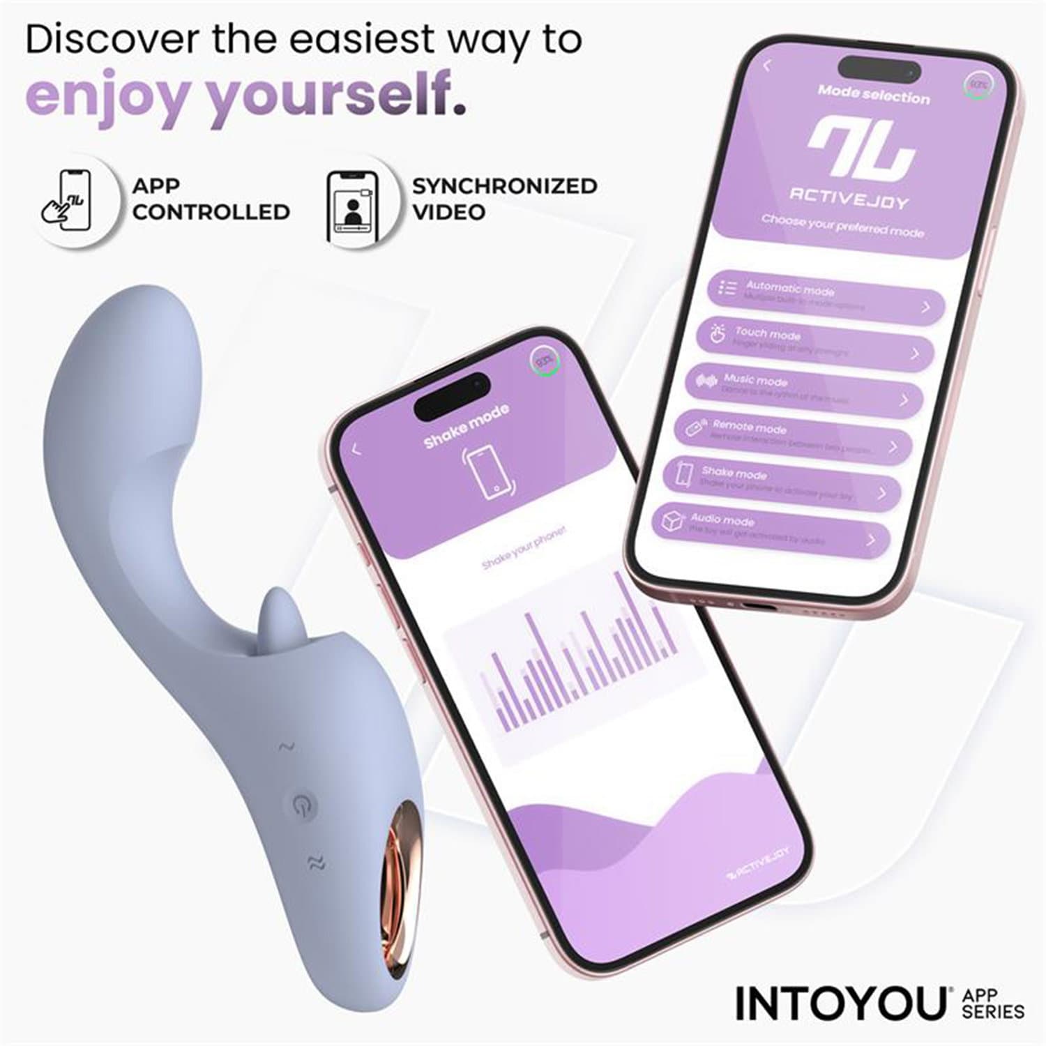 IY - Licky - Likkende tongvibrator met app-bediening - Lichtblauw 6