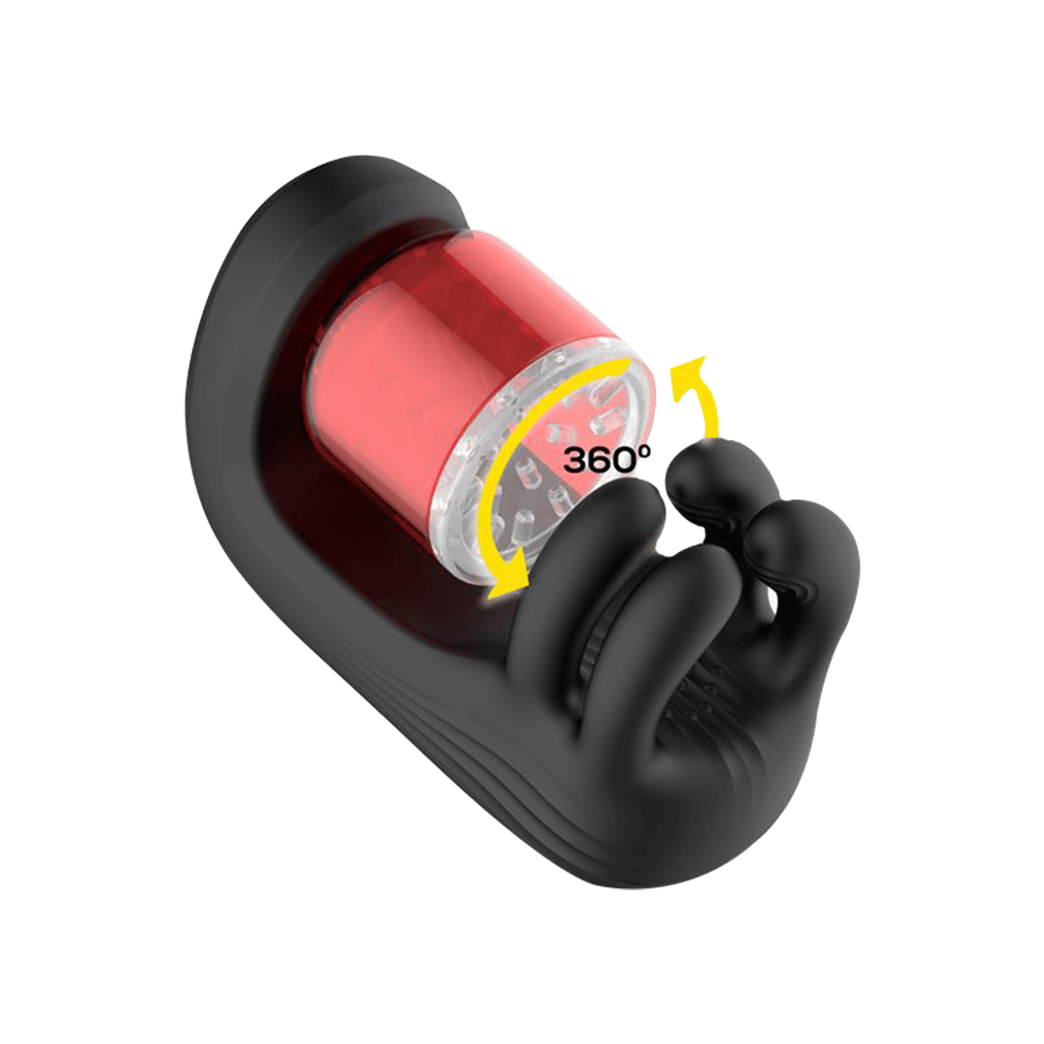 IY - Torky - Compresserende, roterende masturbator met app-bediening - Zwart 3