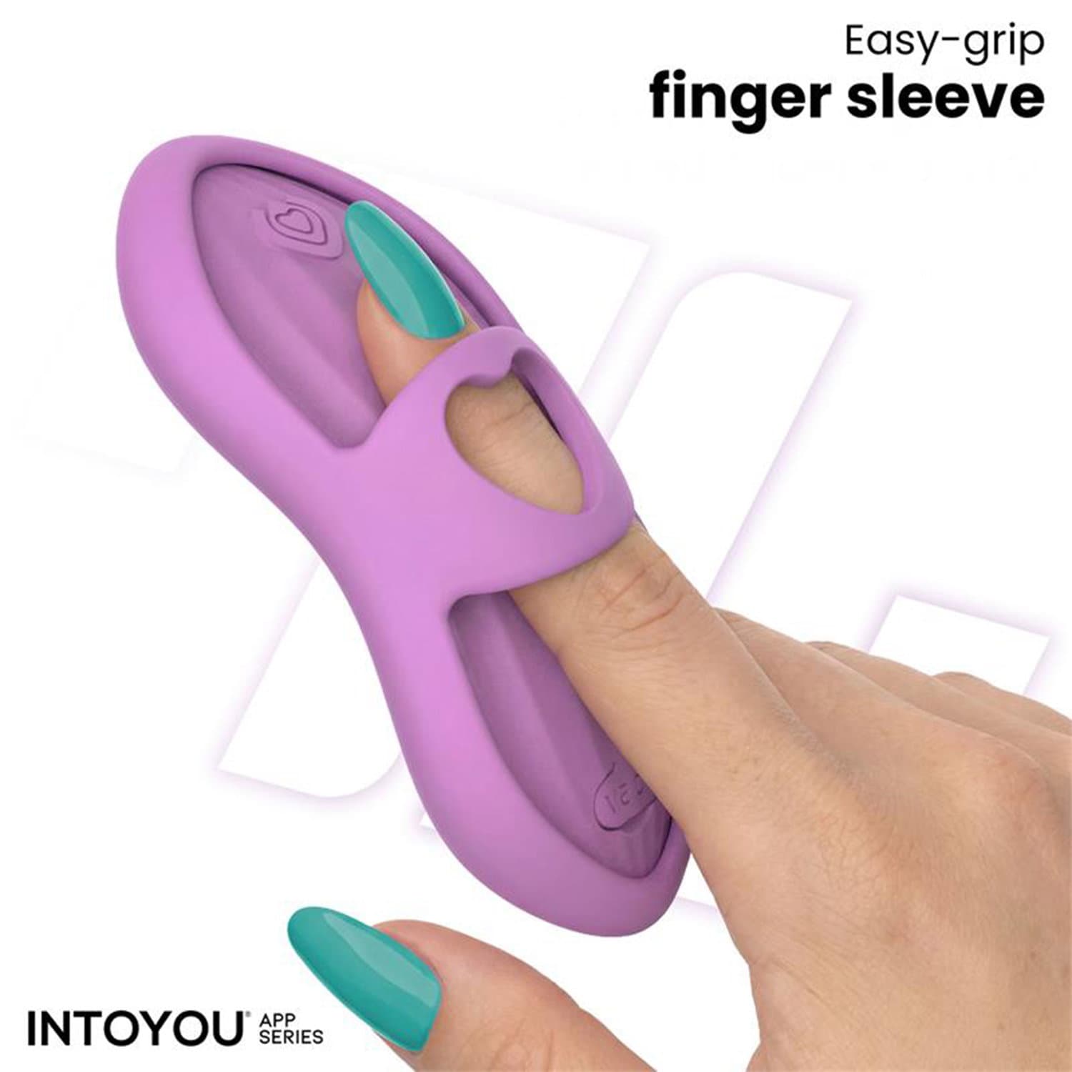 IY - Laia - Verwarmde vingervibrator met app-bediening - Lavendel 6