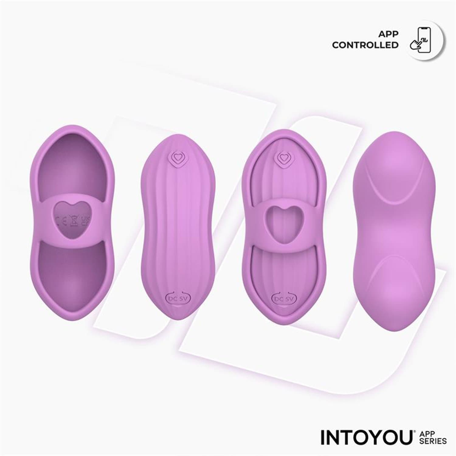 IY - Laia - Verwarmde vingervibrator met app-bediening - Lavendel 7