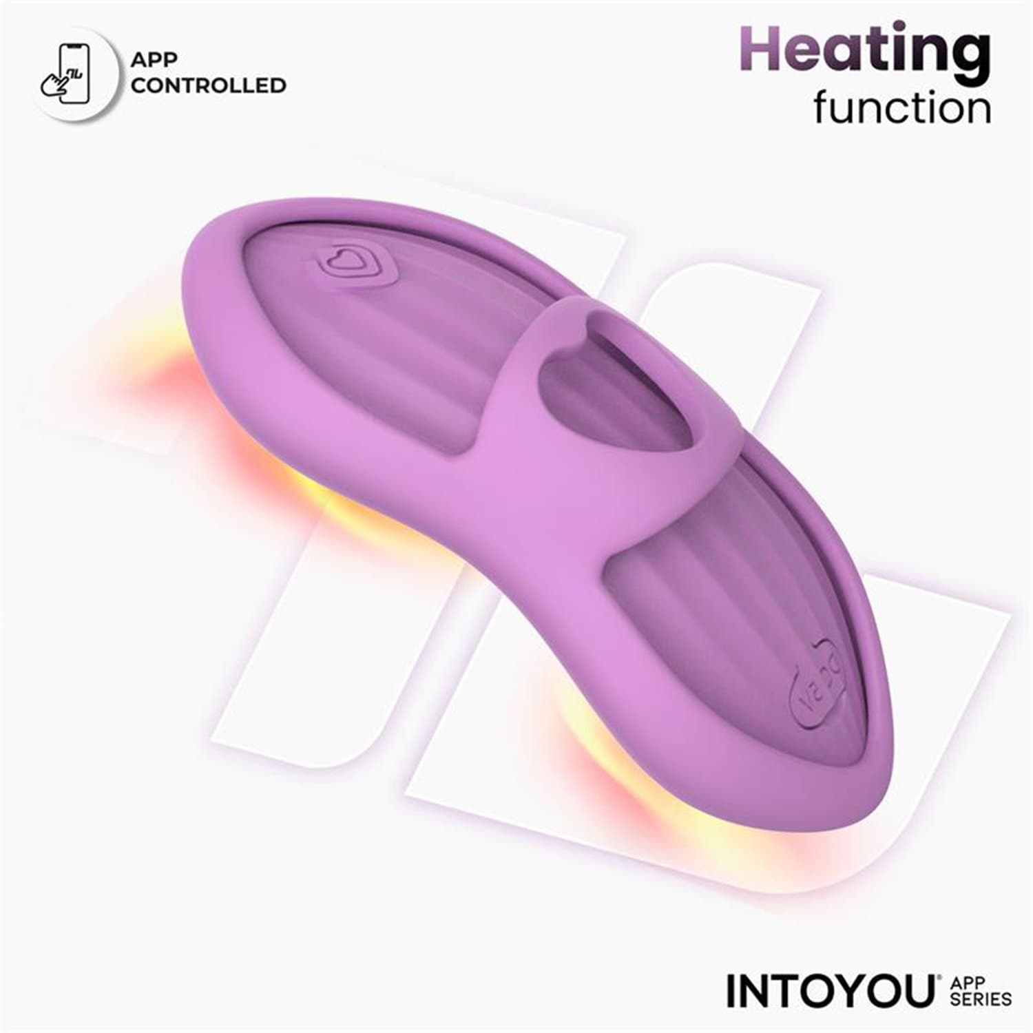 IY - Laia - Verwarmde vingervibrator met app-bediening - Lavendel 8
