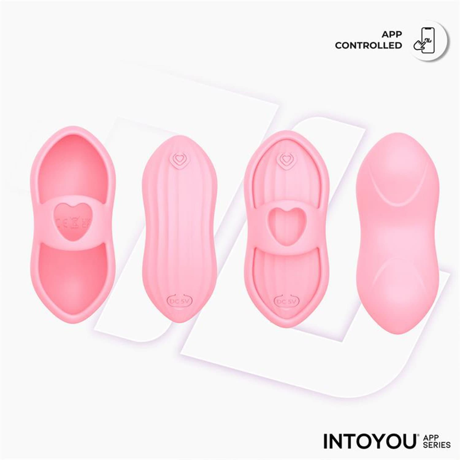 IY - Laia - Verwarmde vingervibrator met app-bediening - Roze 6