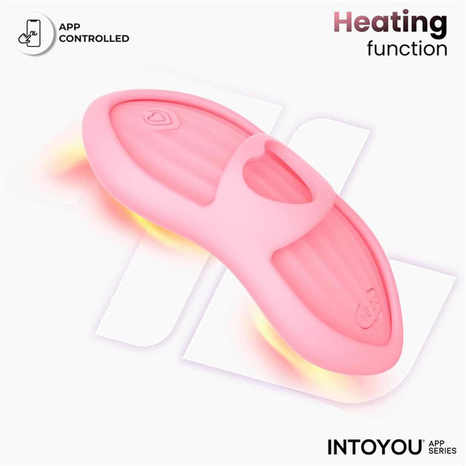 IY - Laia - Verwarmde vingervibrator met app-bediening - Roze 7