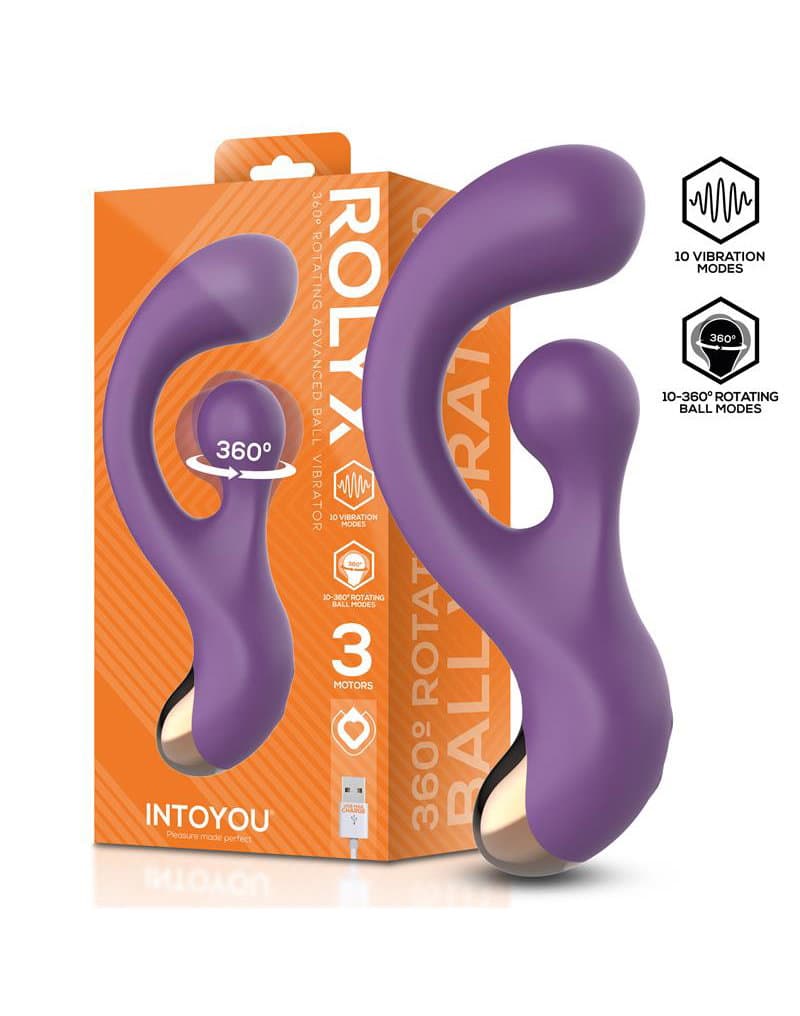 IY - Rolyx - Geavanceerde vibrator die 360° kan draaien – Paars 1
