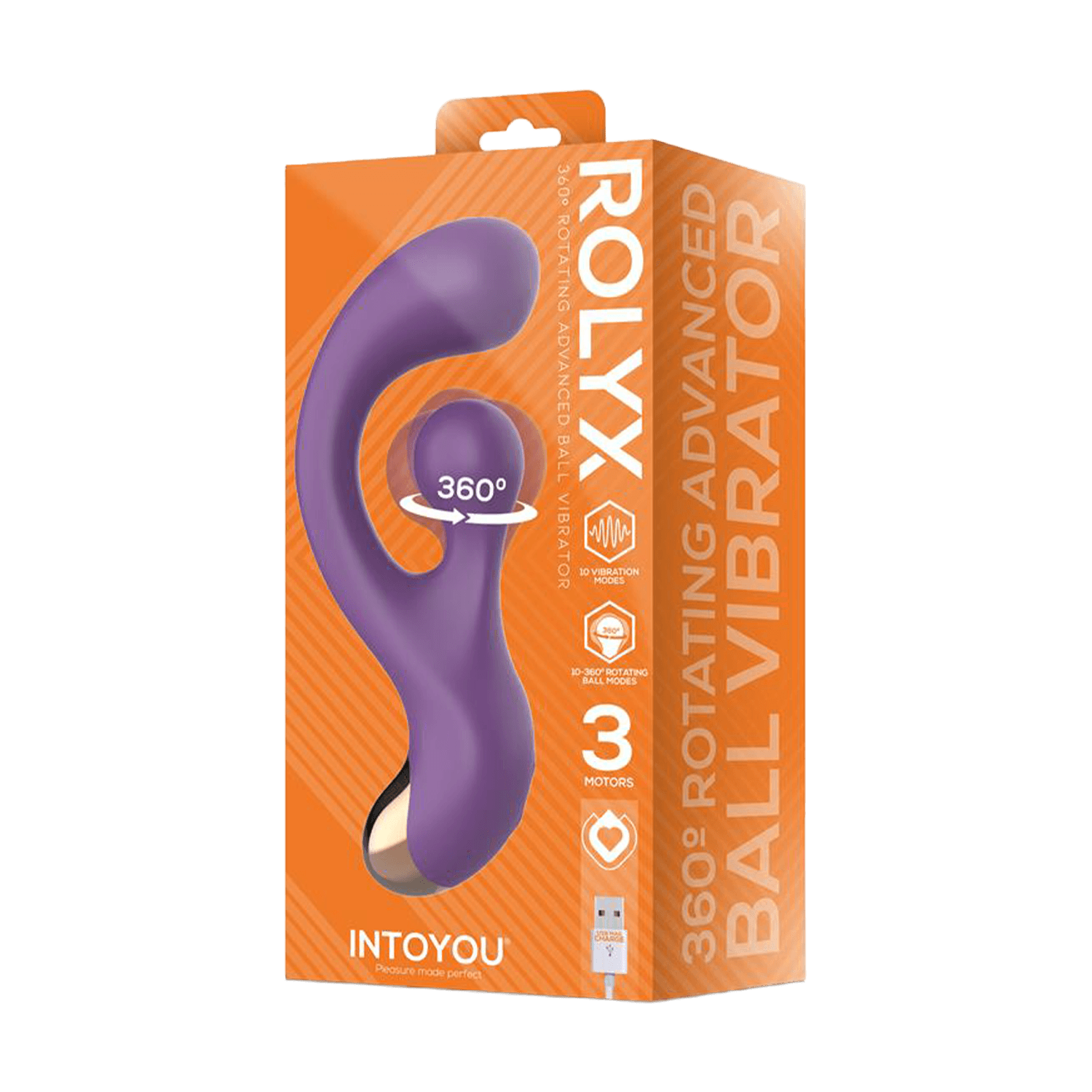 IY - Rolyx - Geavanceerde vibrator die 360° kan draaien – Paars 3