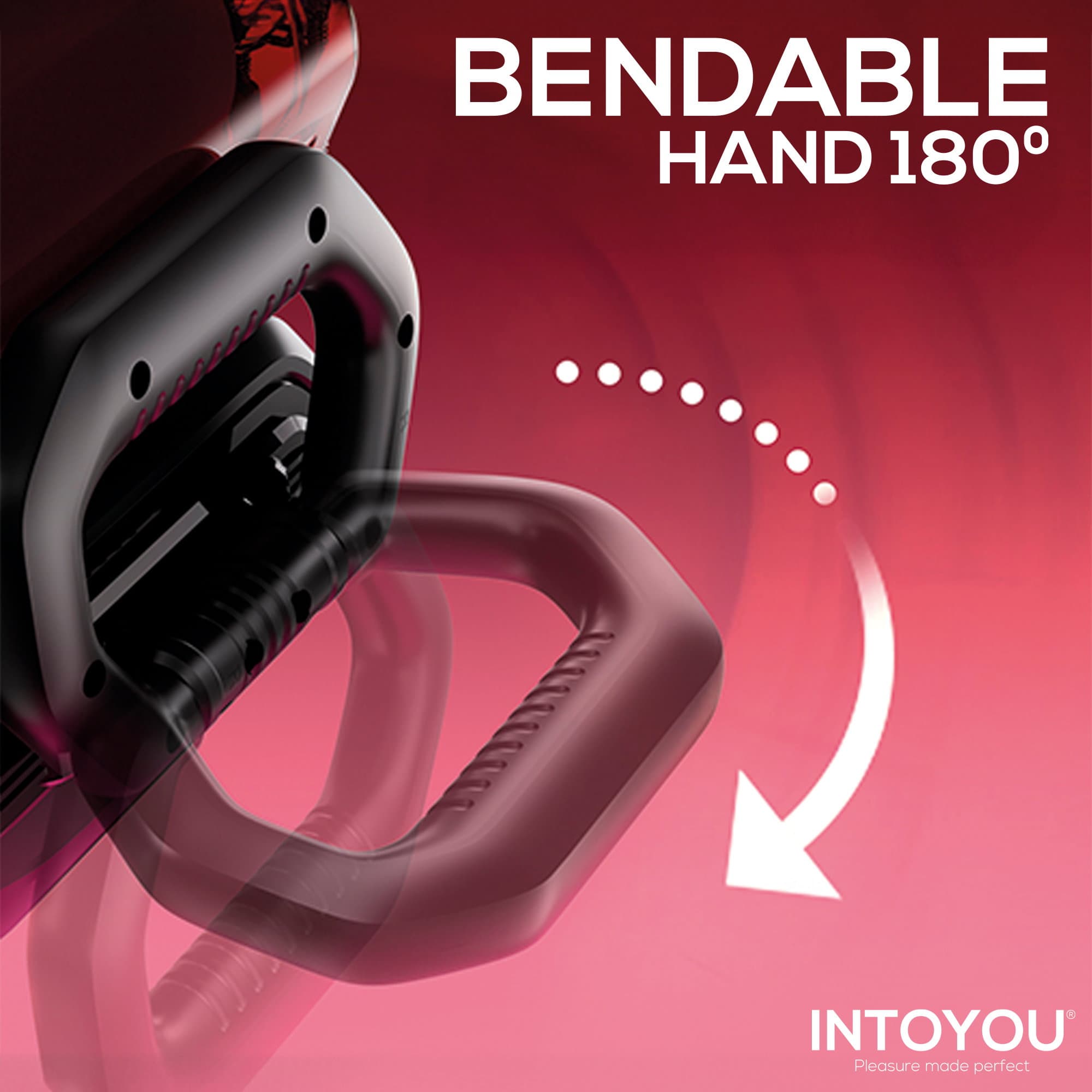 IY - Vexor - 3-in-1 masturbator voor mannen: zuig-, stoot- en vibratiefunctie - Zwart/Rood 8