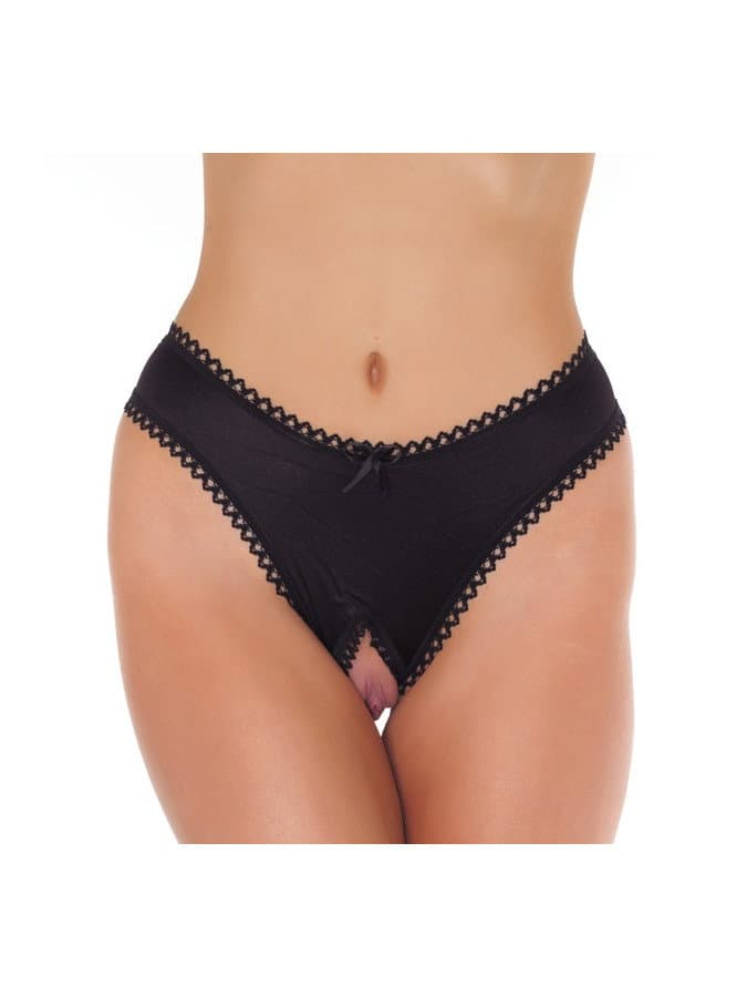 Amorable by Rimba - Open String - One Size - Zwart (art. 1203) 1