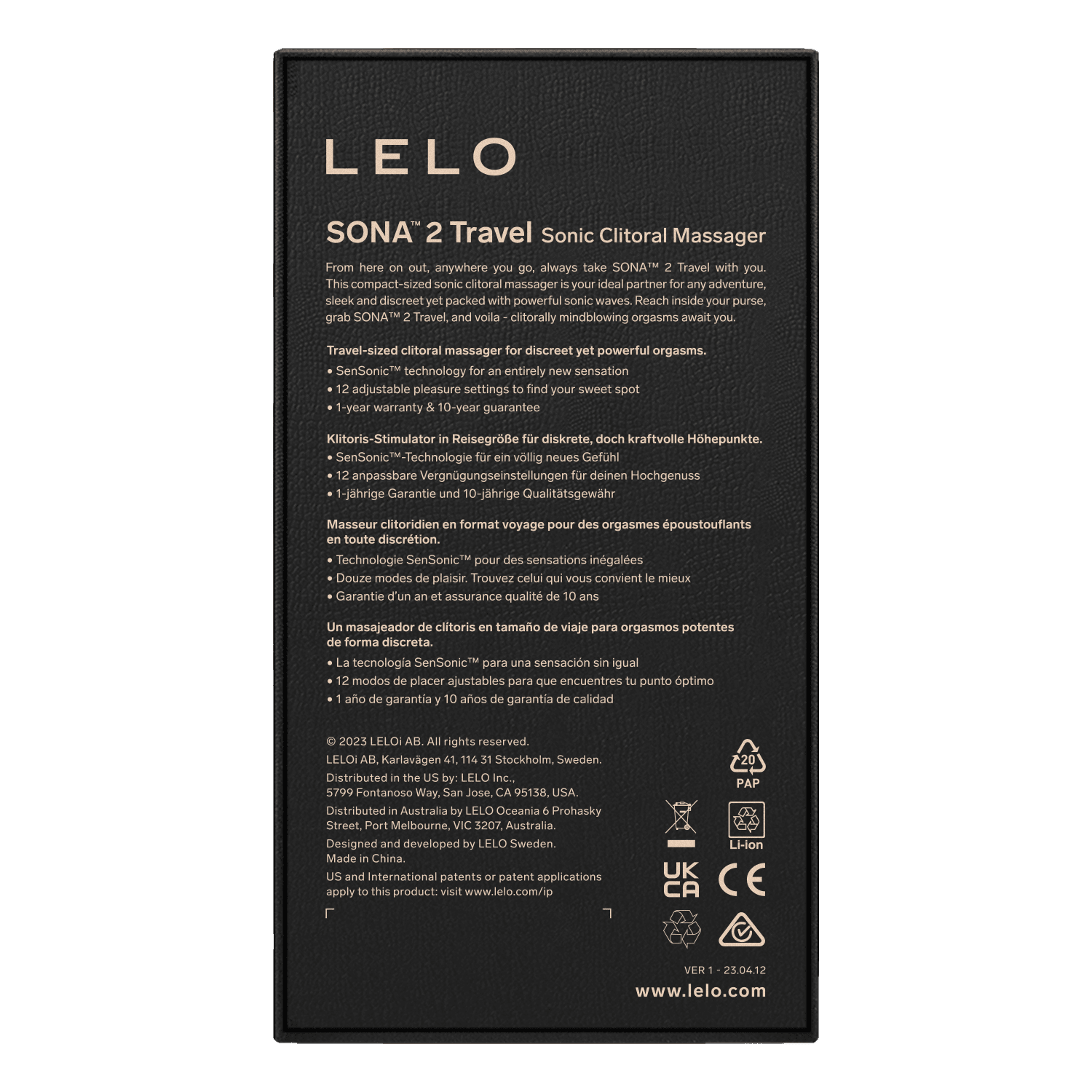 Lelo - Sona 2 Travel - Roze 7