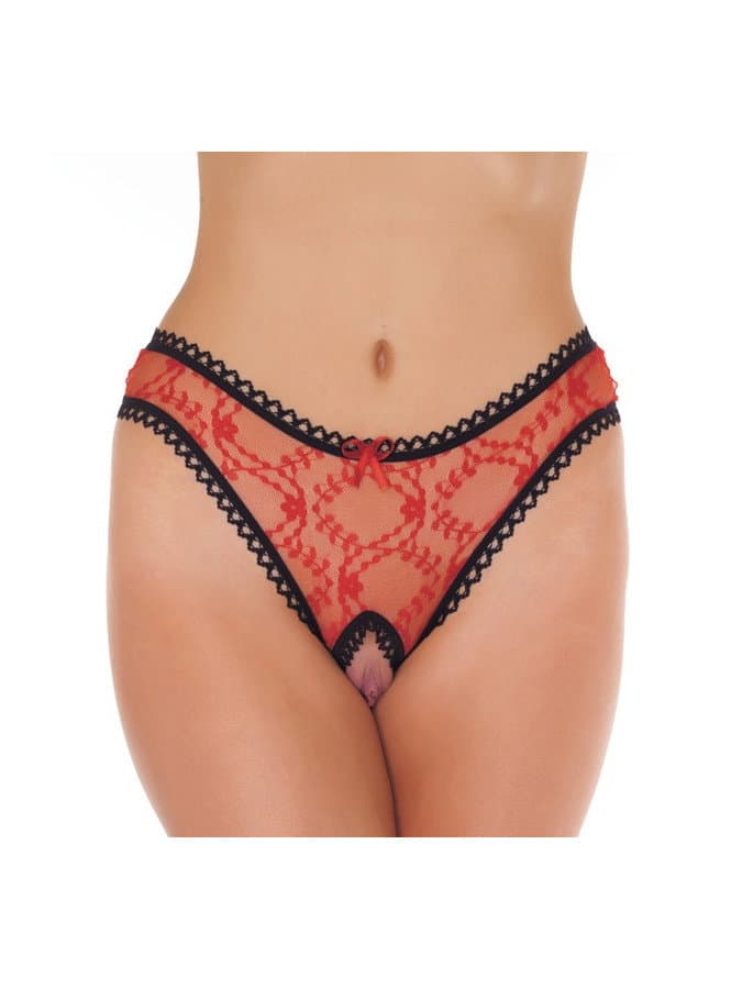 Amorable by Rimba - Open String - One Size - Rood (art. 1207)
