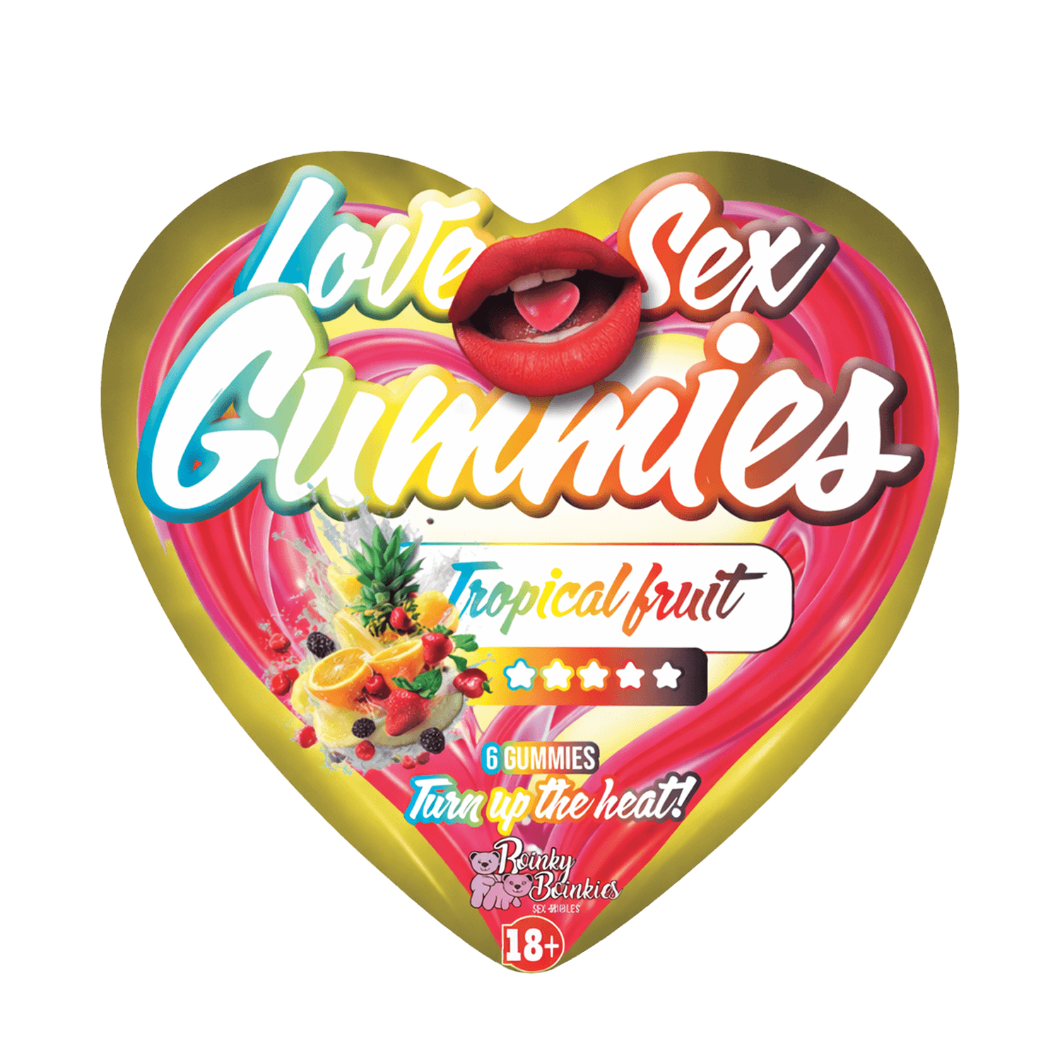 Boinky - Love Sex Gummies - Tropisch fruit - Masterdoos 250 stuks 2