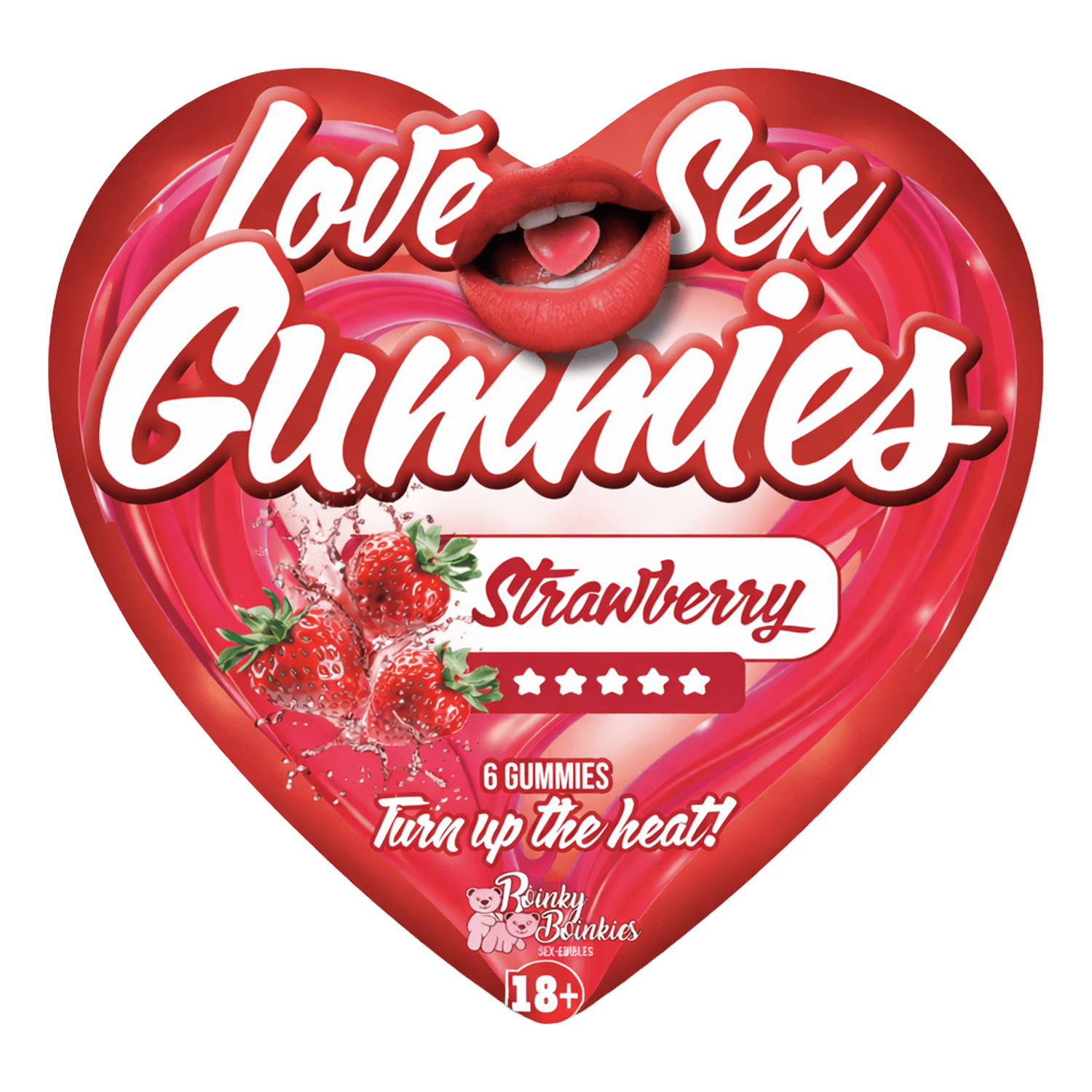 Boinky - Love Sex Gummies - Aardbei - Masterdoos 250 stuks 3