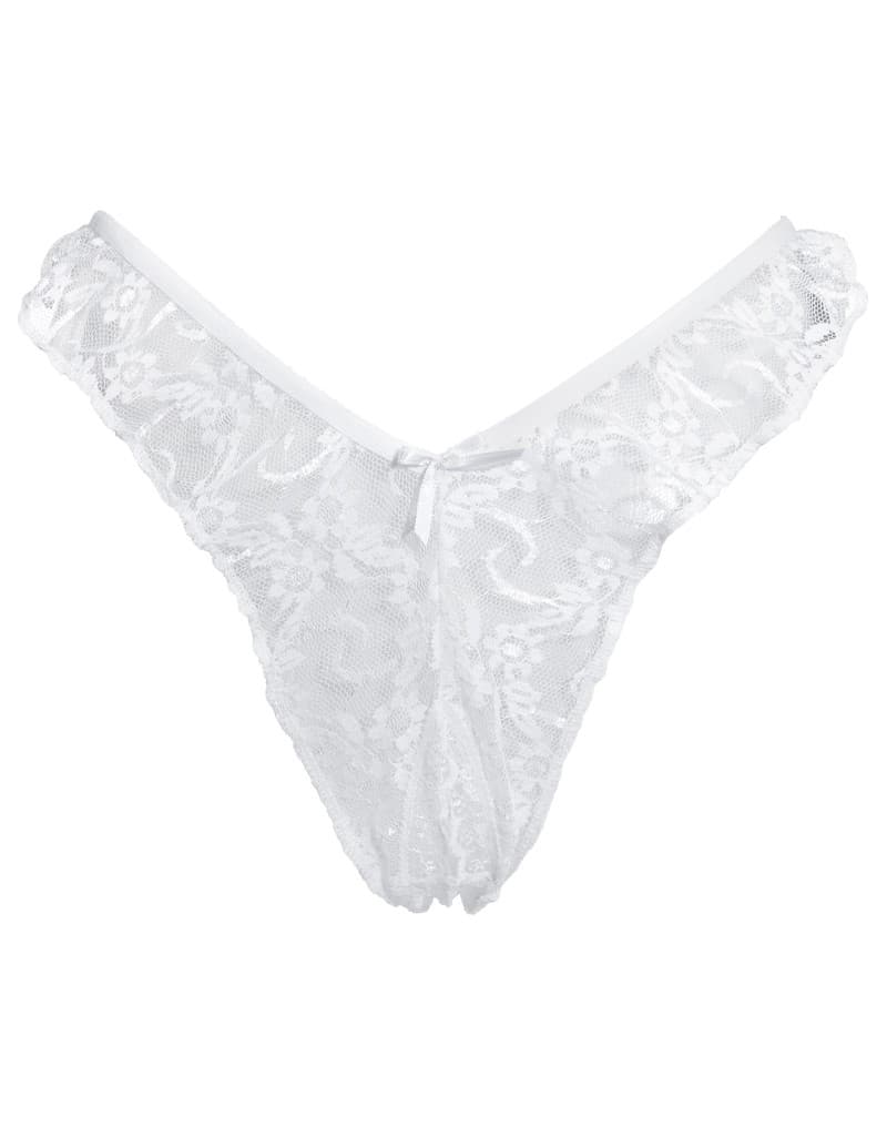 Amorable by Rimba - Open Brazilian Slip - One Size - Wit 3