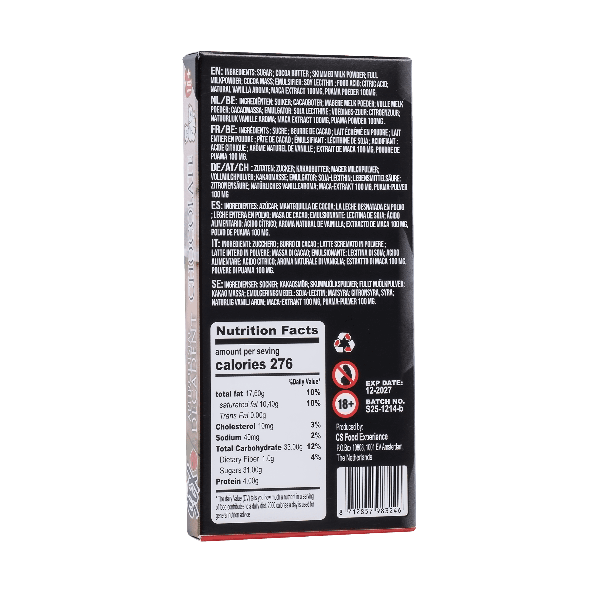Boinky – Chocolade Seks - Display met 10 repen 7