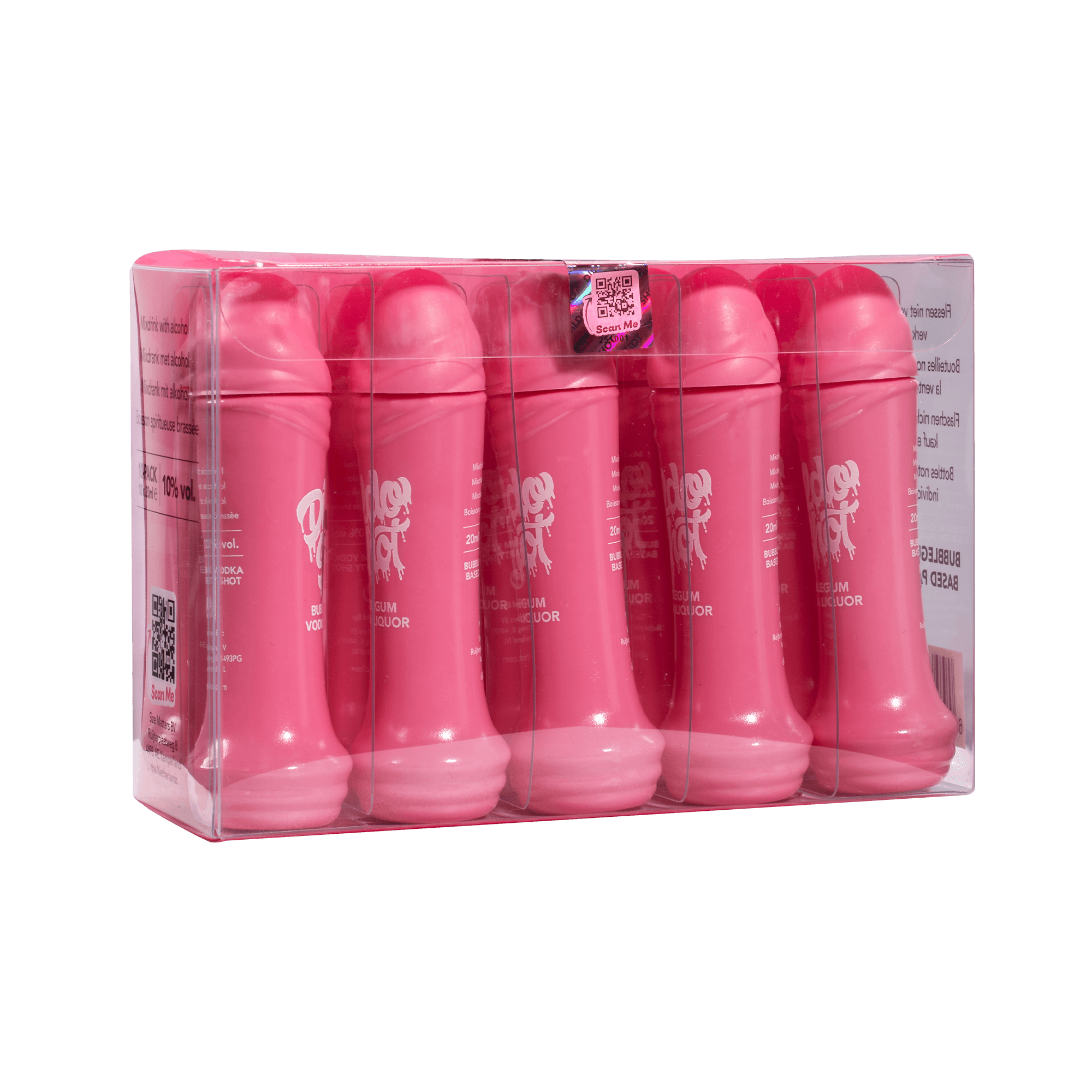 Boinky - Dildo Shots - Bubblegum-wodka – 10% vol. – 10x 20 ml 2