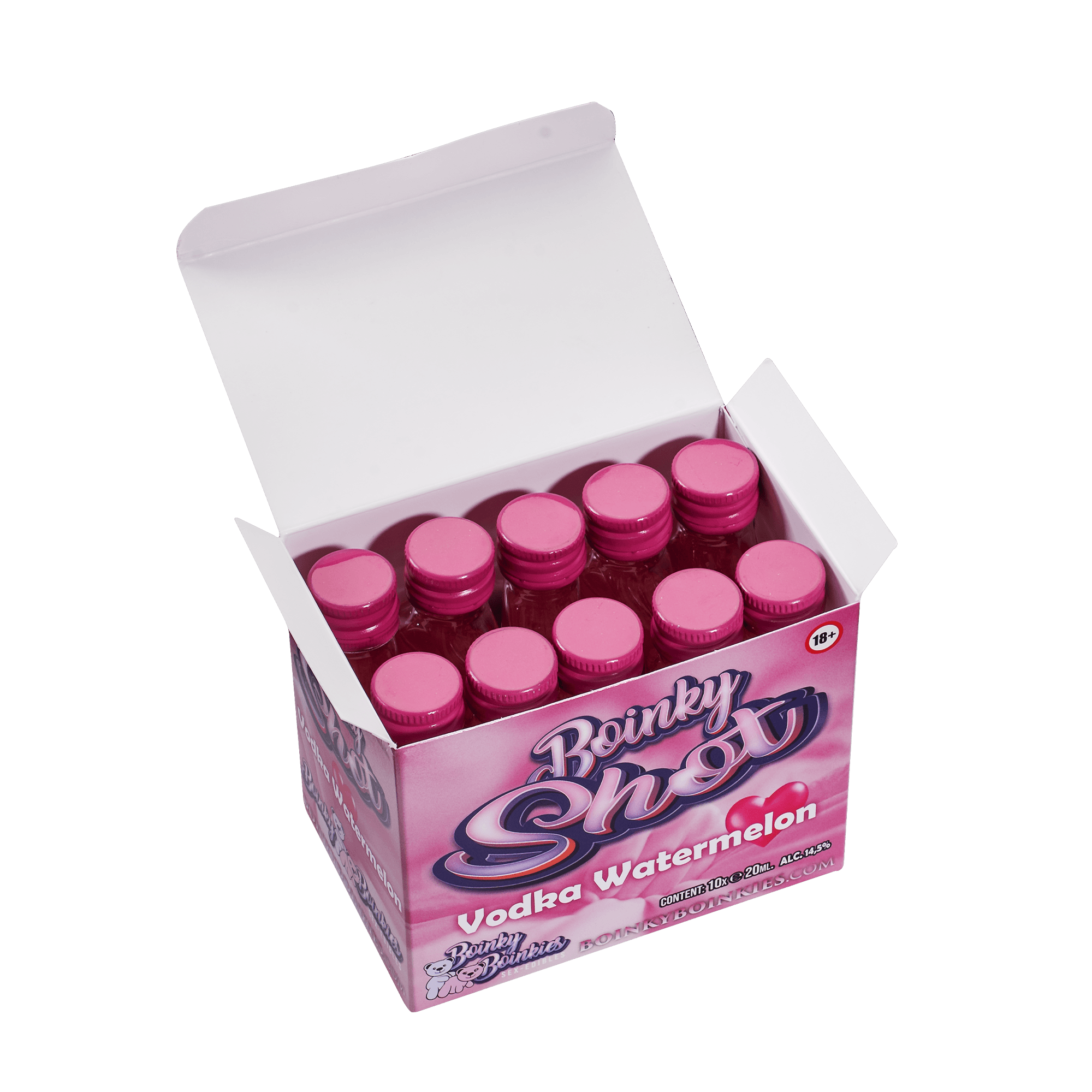 Boinky - Boinky Shots Vodka Watermeloen – 14,5% vol. – 10x 20 ml 4