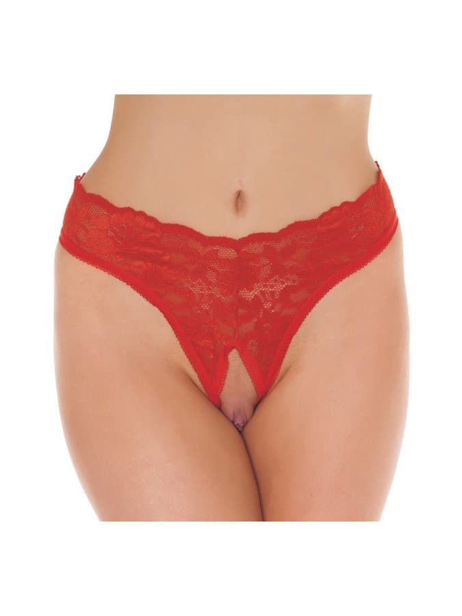 Amorable by Rimba - Open String - One Size - Rood (art. 1251)