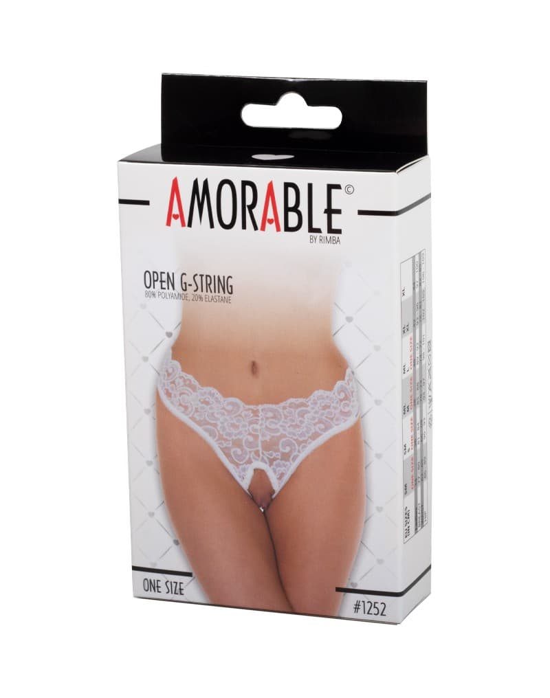 Amorable by Rimba - Open String - One Size - Wit (art. 1252) 2