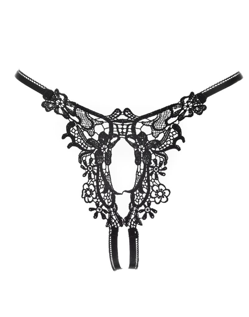 Amorable by Rimba - Open String - One Size - Zwart (art. 1272) 4