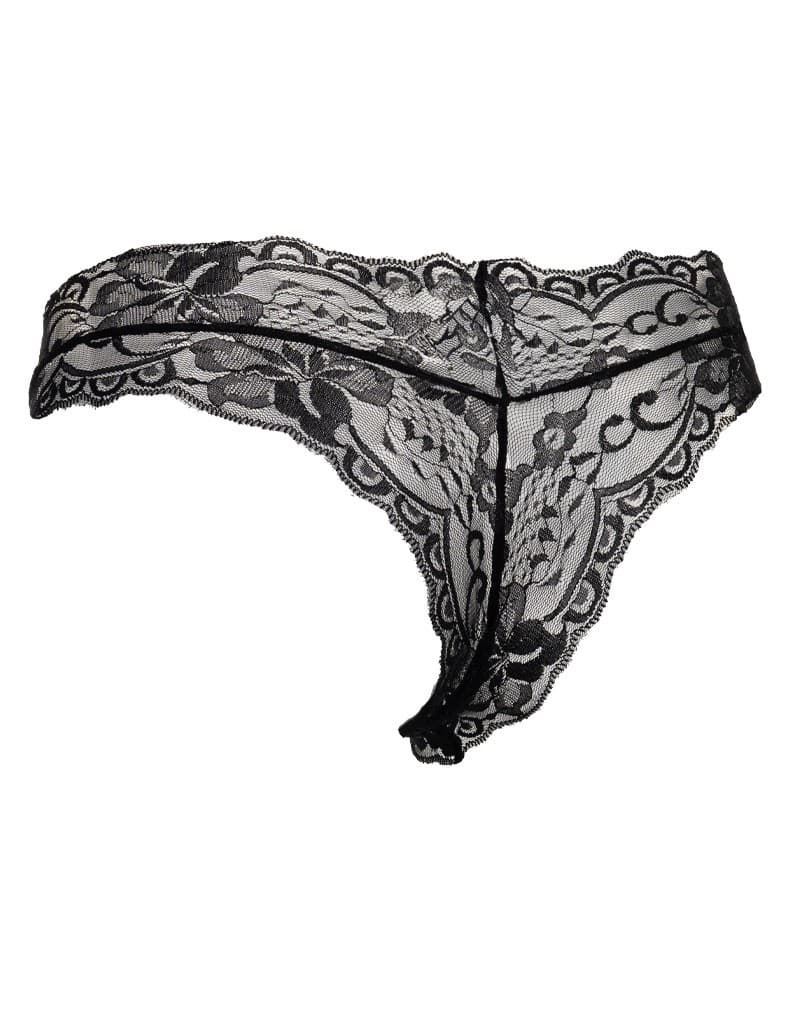 Amorable by Rimba - Slip - One Size - Zwart / Wit 7