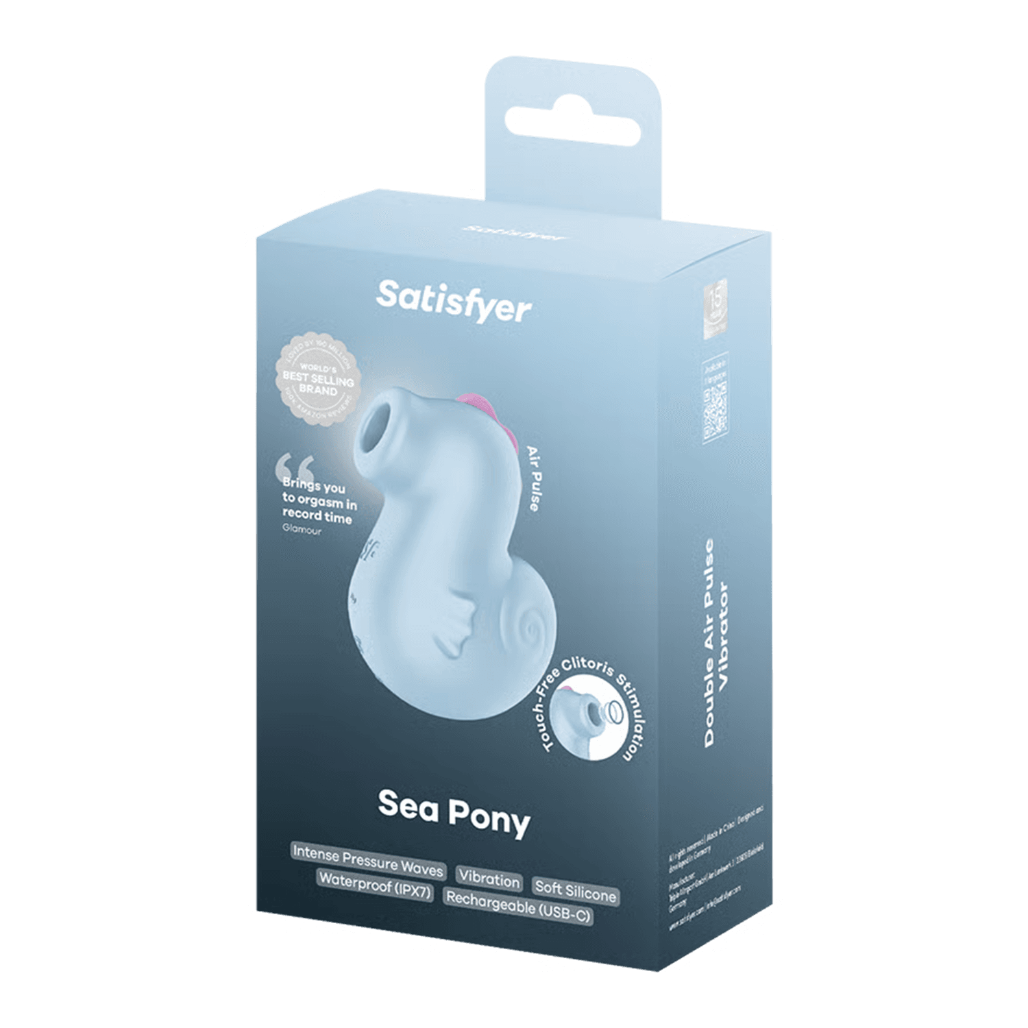 Satisfyer - Sea Pony - Luchtpulsvibrator - Blauw 5
