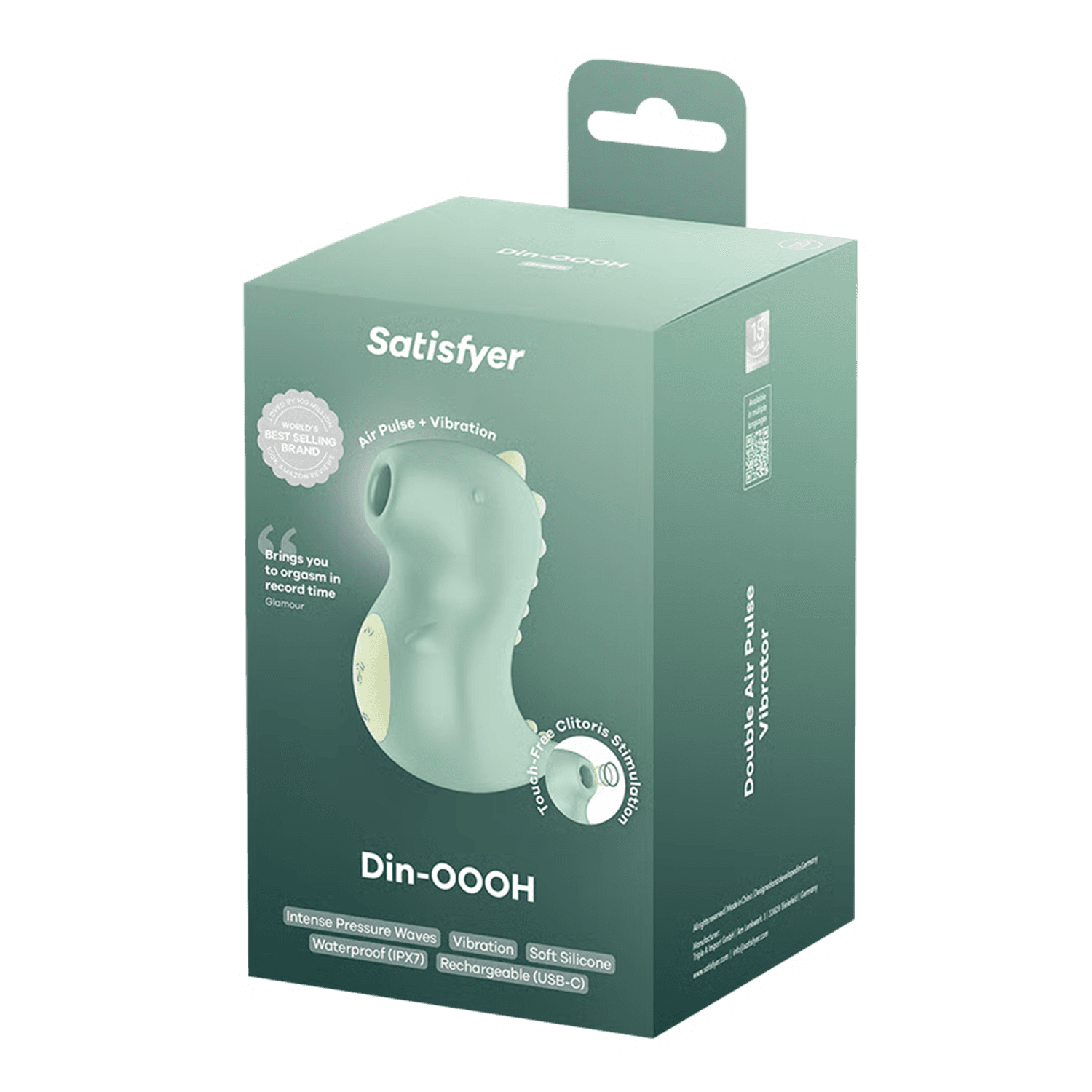 Satisfyer - Din-OOOH - Luchtpulsvibrator - Groen 4