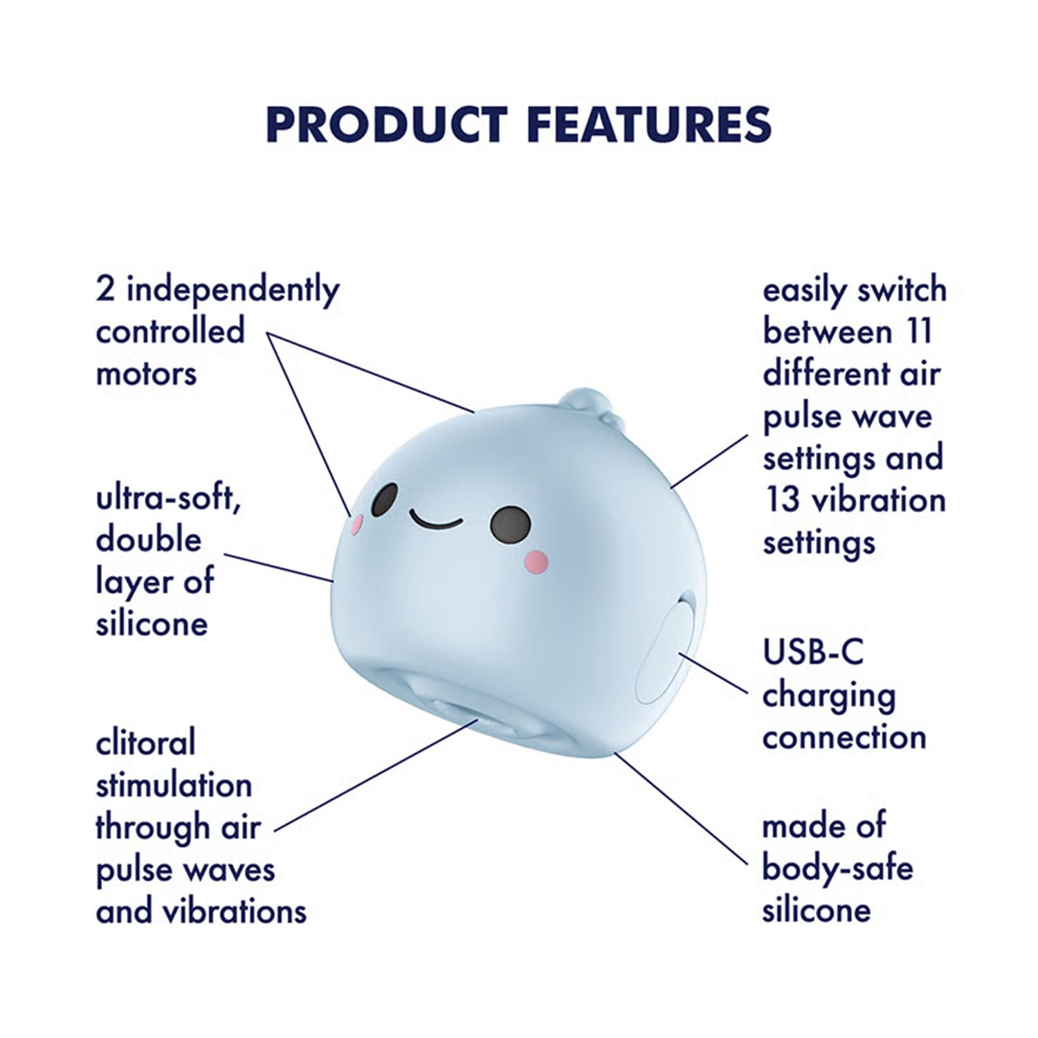 Satisfyer - Mochi - Luchtpulsvibrator - Frost Blue 4