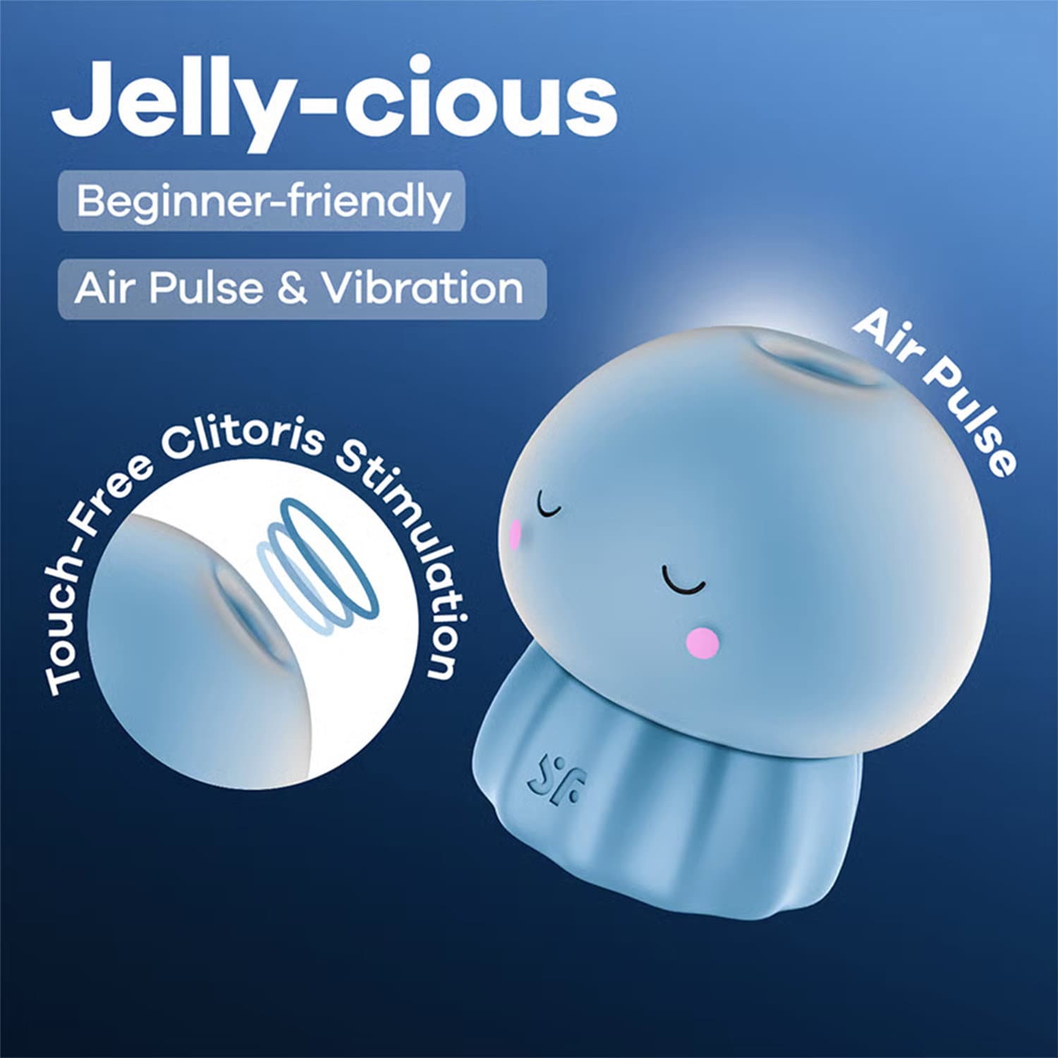 Satisfyer - Jelly-cious - Luchtpulsvibrator - Blauw 3