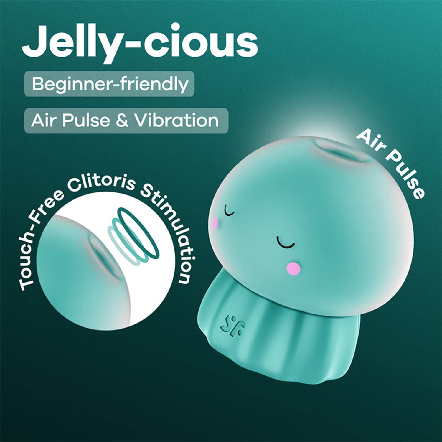 Satisfyer - Jelly-cious - Luchtpulsvibrator - Groen 5
