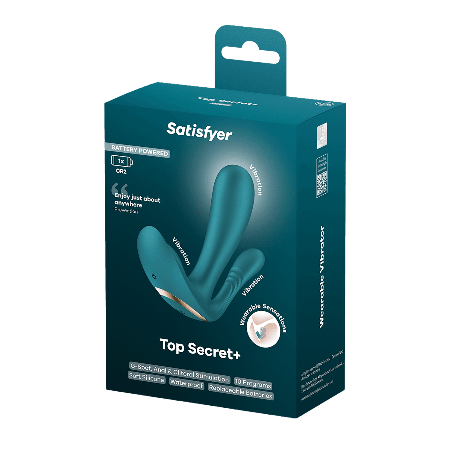 Satisfyer - Battery Series - Top Secret+ - G-Spot Vibrator - Flessengroen 8