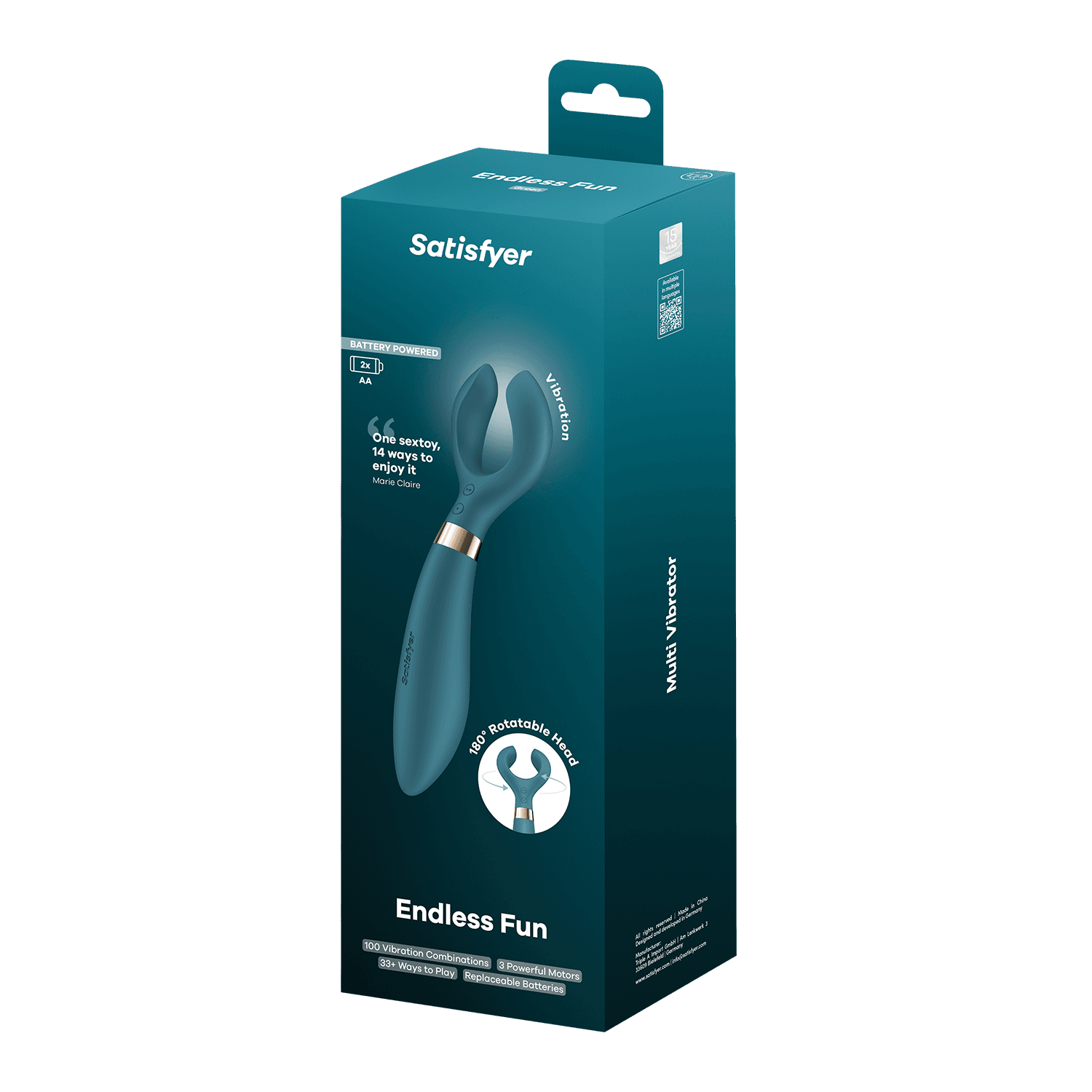 Satisfyer - Battery Series - Endless Fun - Vibrator voor koppels - Flessengroen 2