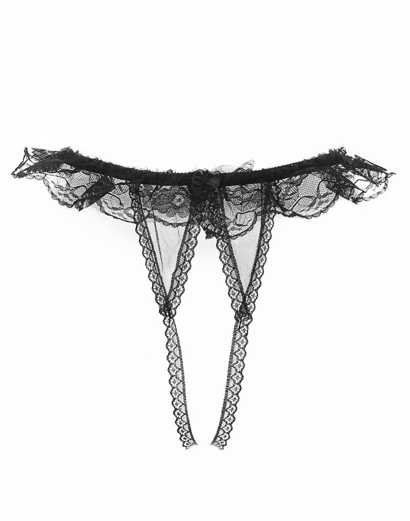 Amorable by Rimba - Open String - One Size - Zwart (art. 1319) 4