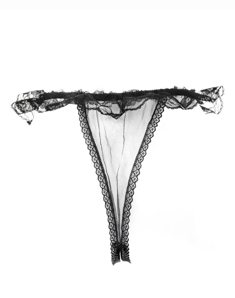 Amorable by Rimba - Open String - One Size - Zwart (art. 1319) 6