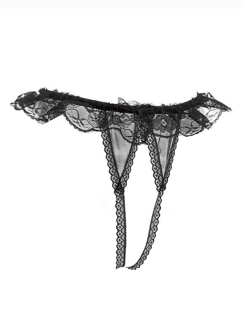 Amorable by Rimba - Open String - One Size - Zwart (art. 1319) 5
