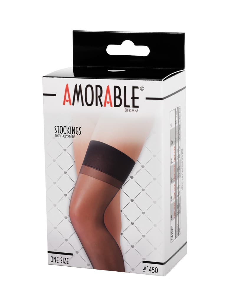 Amorable by Rimba - Kousen - One Size - Zwart (art. 1450) 2