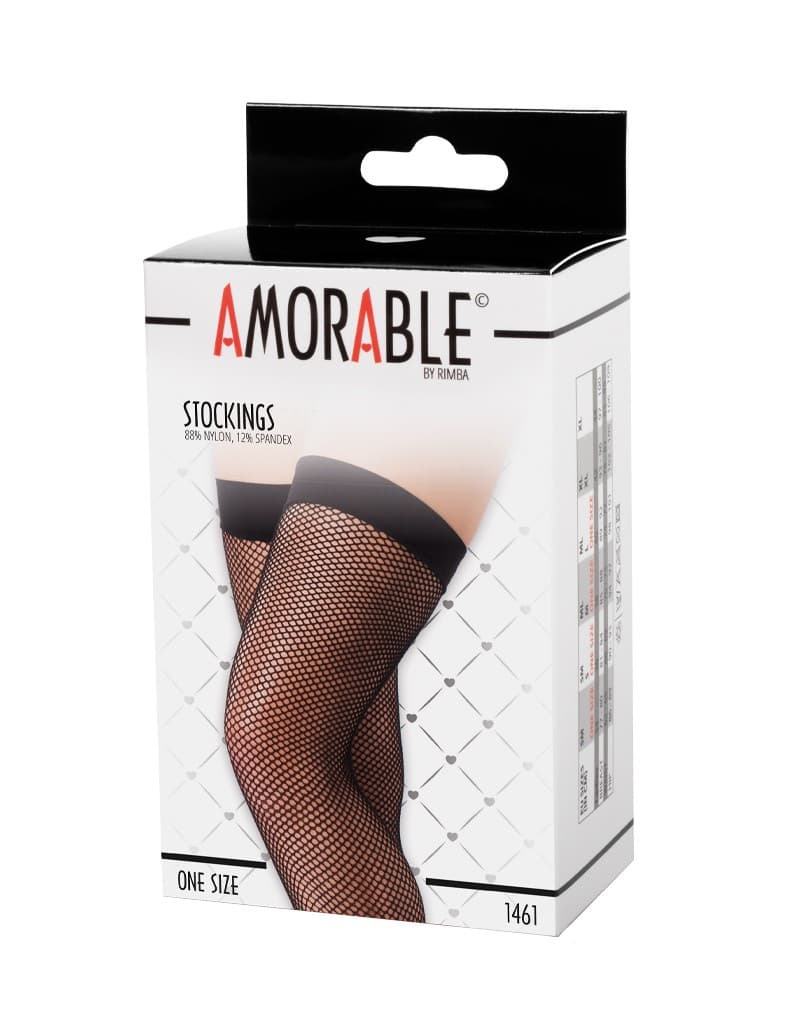 Amorable by Rimba - Netkousen - One Size - Zwart 2