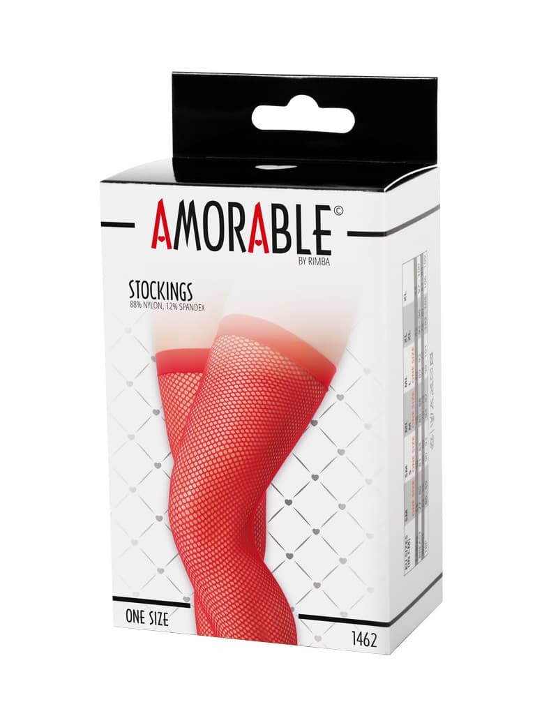 Amorable by Rimba - Netkousen - One Size - Rood 2