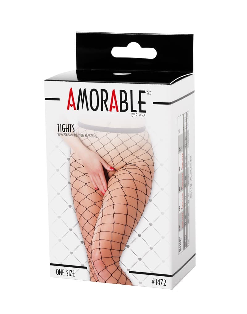 Amorable by Rimba - Net Panty - One Size - Zwart 2