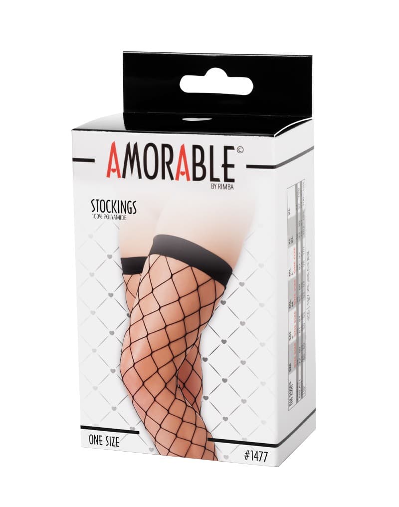 Amorable by Rimba - Kousen - One Size - Zwart (art. 1477) 2