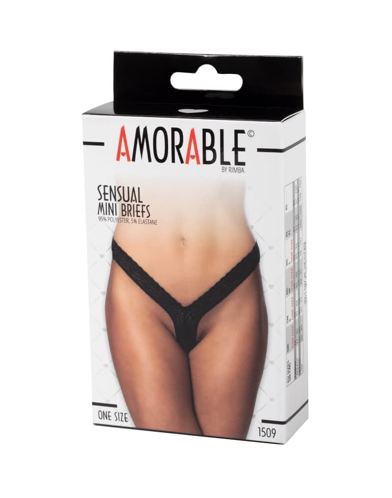 Amorable by Rimba - Mini Slip - One Size - Zwart 2
