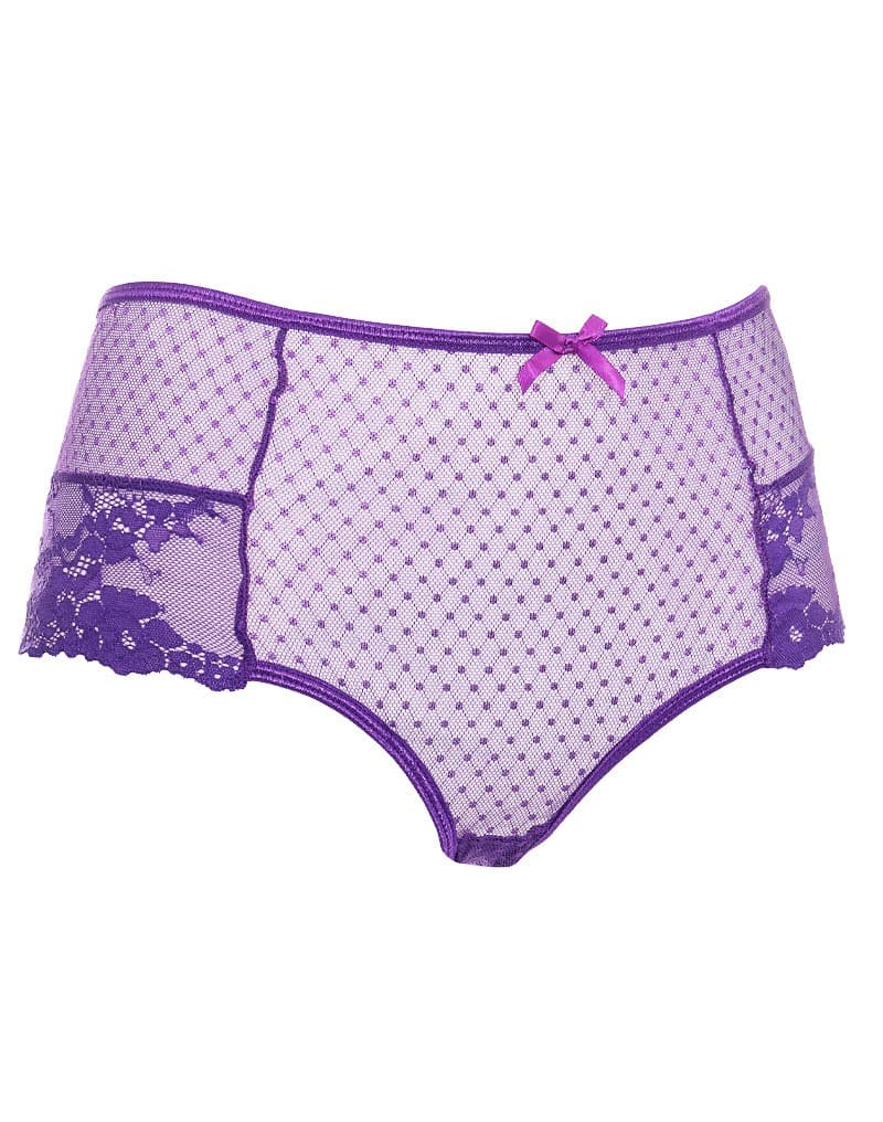 Amorable by Rimba - Slip met Open Achterkant - One Size - Paars 5